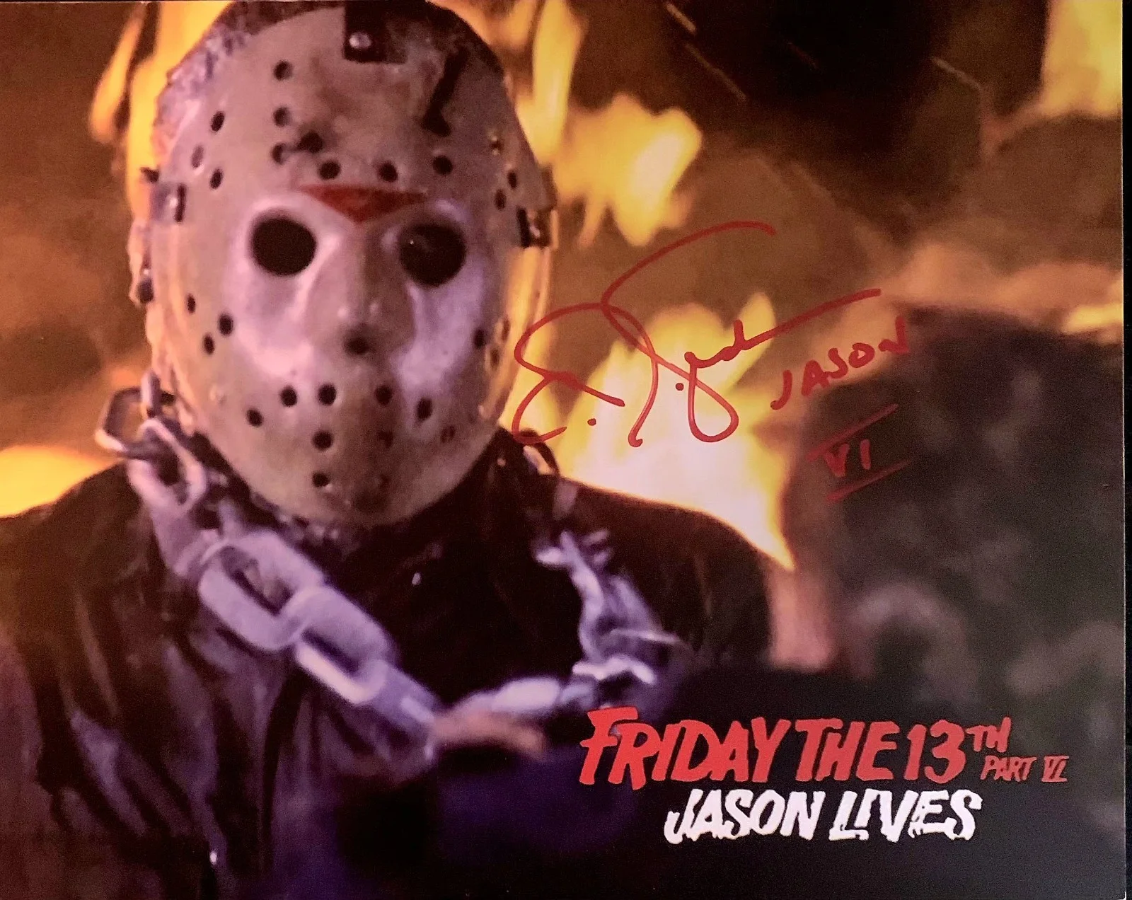 C.J. Graham — C.J. Graham SIGNED 8x10 Friday the 13th Part VI: Jason Lives