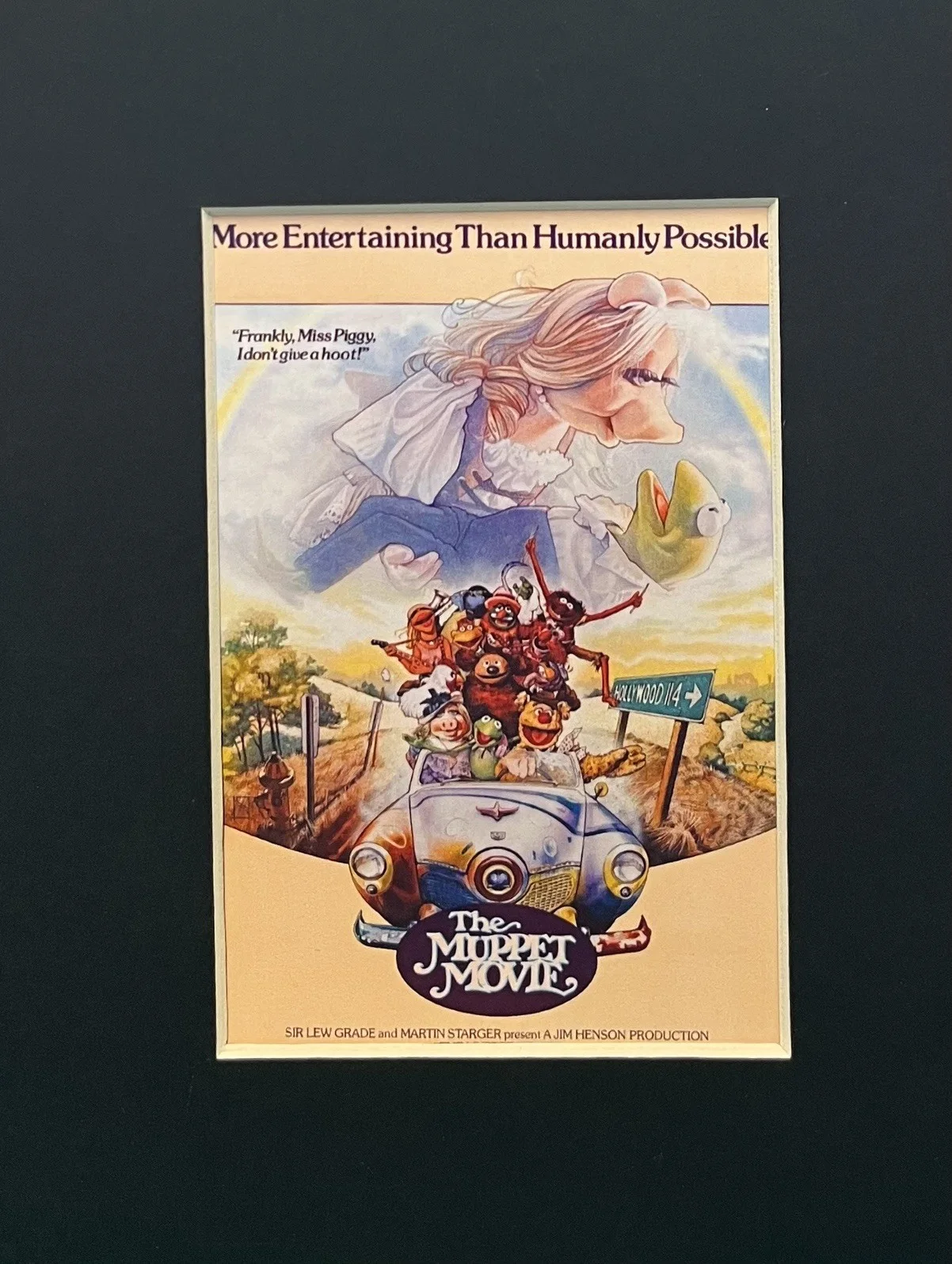 THE MUPPET MOVIE. 35mm Film Cell Mounted Display, изображение 3
