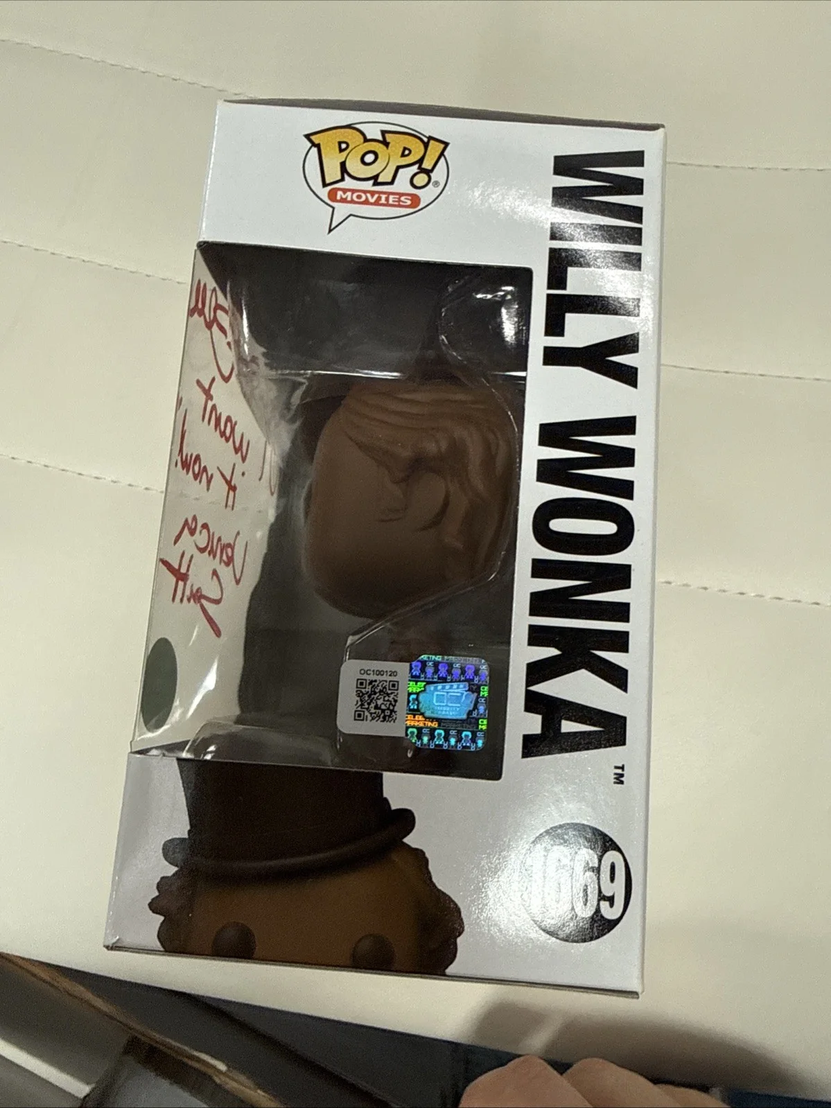 Julie Dawn Cole Signed Willy Wonka & The Chocolate Factory Funko Pop #1669 OC, изображение 2