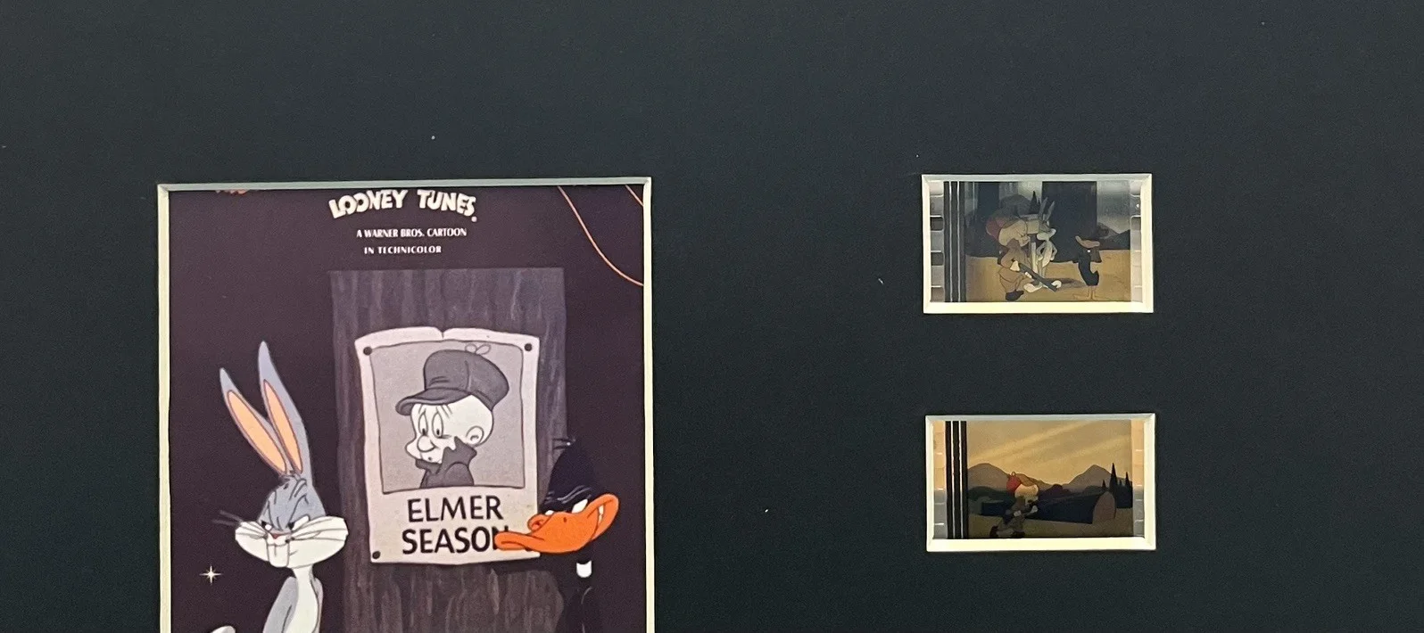 RABBIT FIRE. Elmer Season. Looney Tunes. 35mm Film Cell Mounted Display, image 3