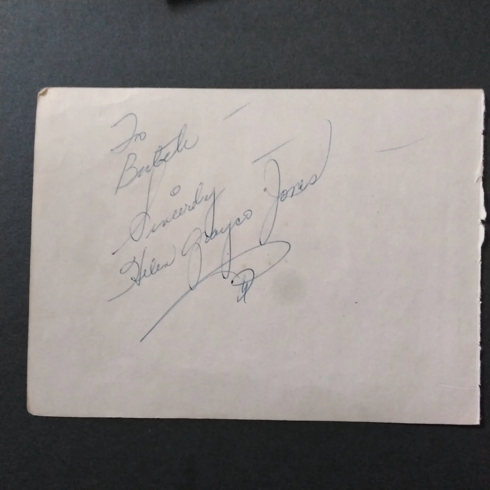 Helen Grayco SIGNED Paper Photo Film Actress Singer Spike Jones Teach Me Tonight, изображение 4