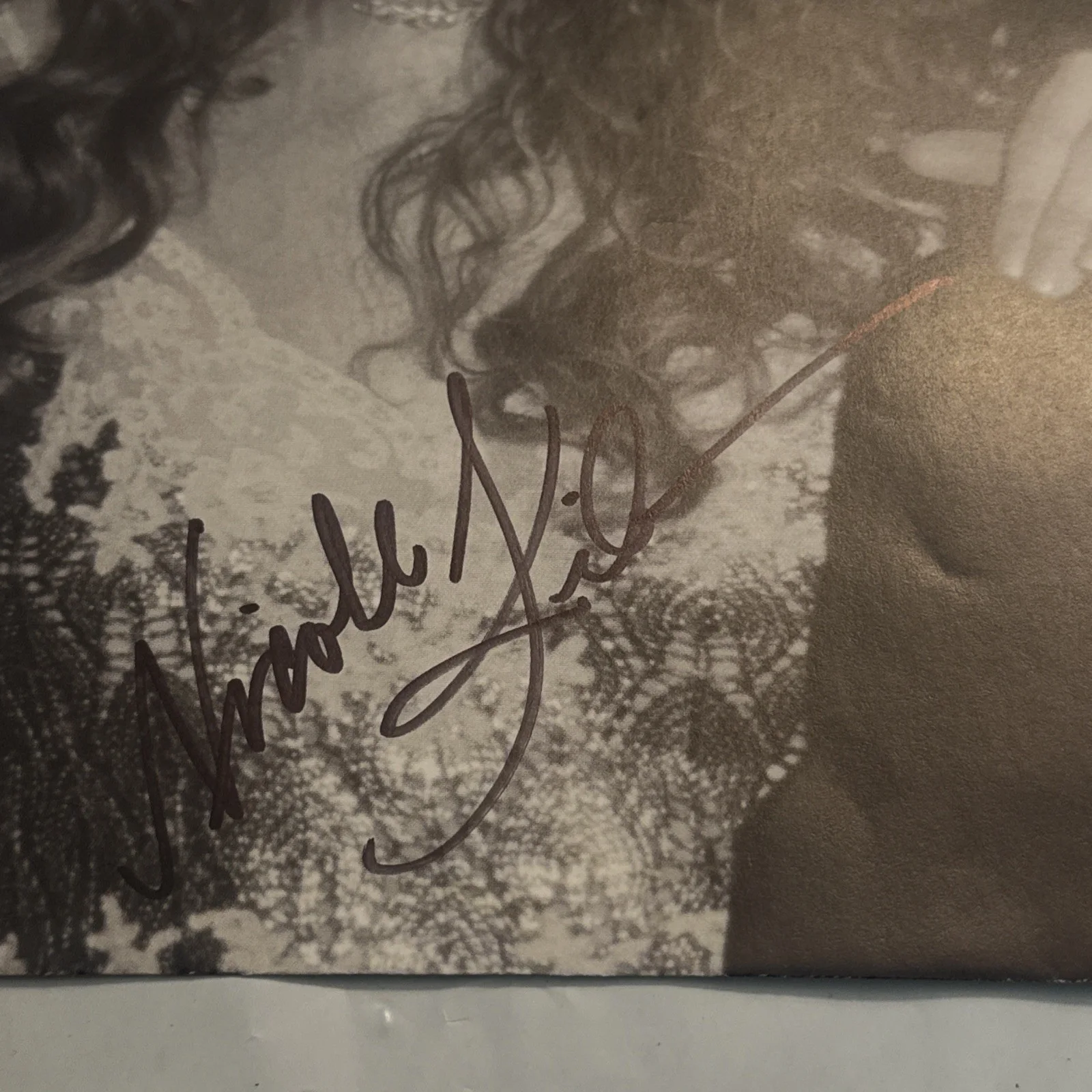 Nicole Kidman — Nicole Kidman REAL hand SIGNED Magazine Page Along Side Nicholas Cage, image 2