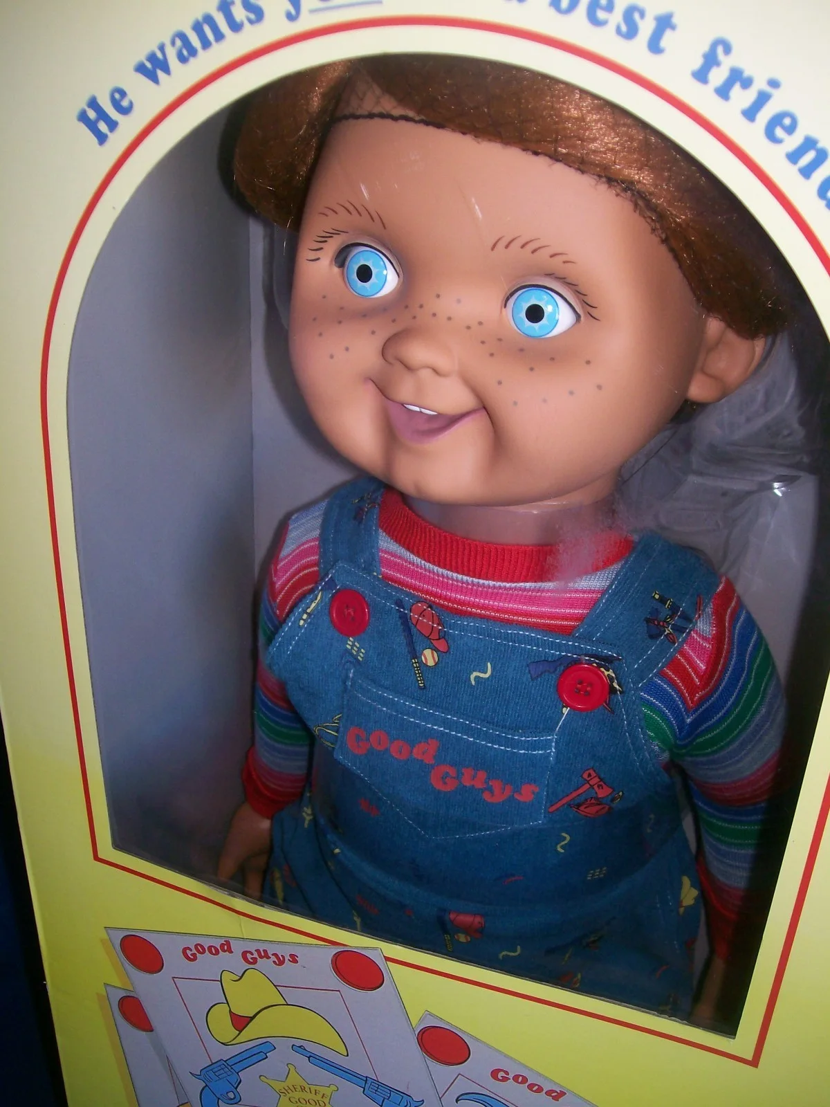 TRICK OR TREAT STUDIOS CHILD'S PLAY GOOD GUY CHUCKY DOLL1:1 SCALE MODEL NEW, изображение 2