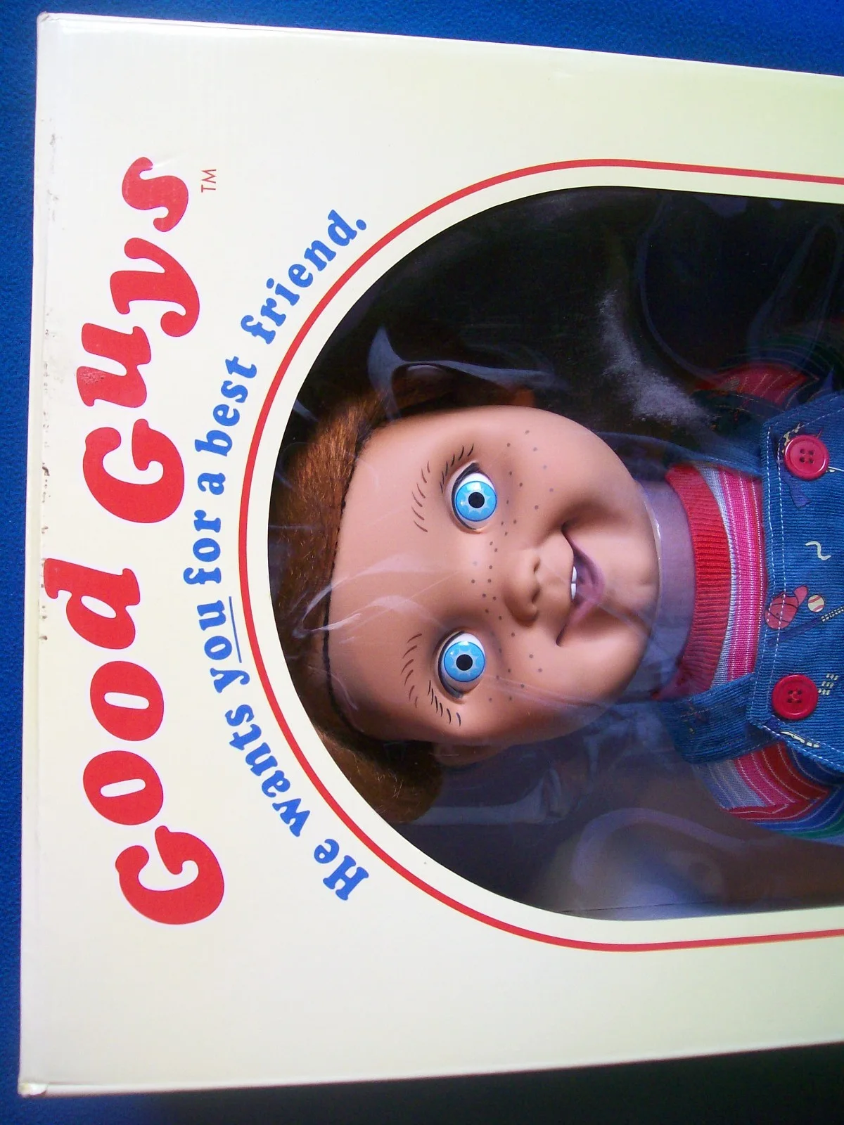 TRICK OR TREAT STUDIOS CHILD'S PLAY GOOD GUY CHUCKY DOLL1:1 SCALE MODEL NEW, изображение 3