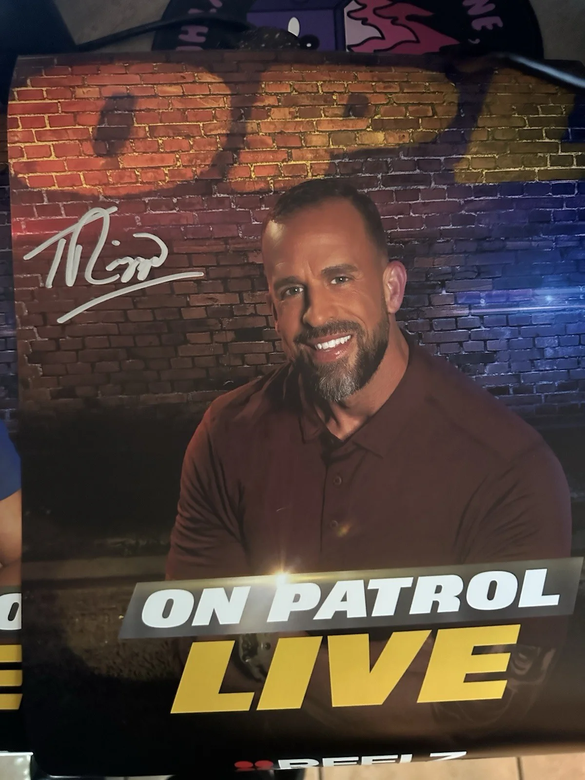 On Patrol Live SIGNED Original Poster Reelz TV (Sold as Set), image 2