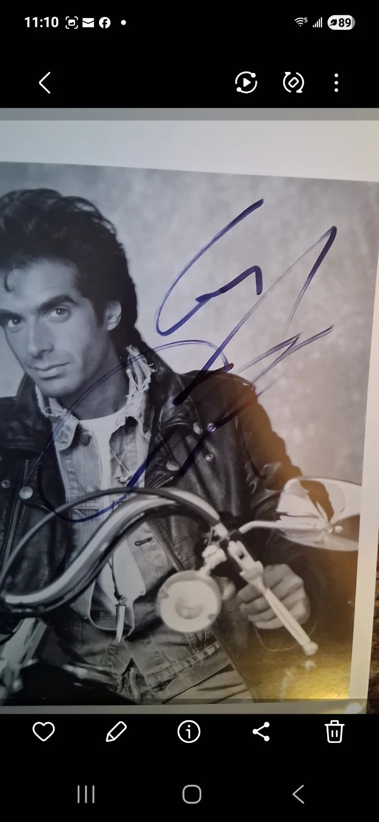 DAVID COPPERFIELD SIGNED ORIGINAL BLACK WHITE PHOTO 8X10 MAGICIAN, изображение 2