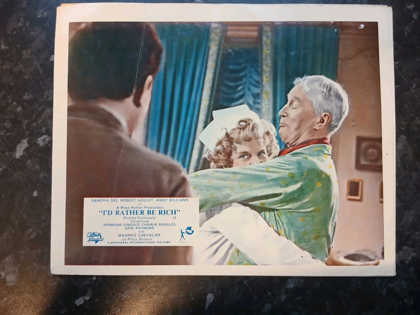 I'D RATHER BE RICH, 1964. SET OF 8 LOBBY CARDS. SANDRA DEE. ROBERT GOULET., image 2