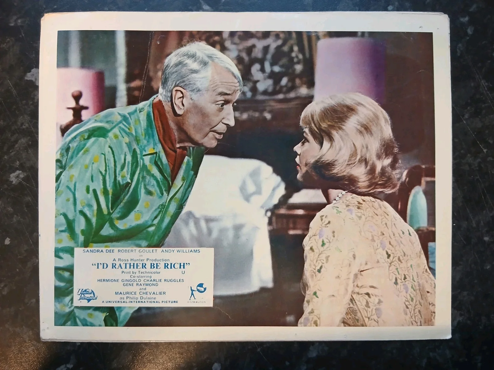 I'D RATHER BE RICH, 1964. SET OF 8 LOBBY CARDS. SANDRA DEE. ROBERT GOULET., image 3