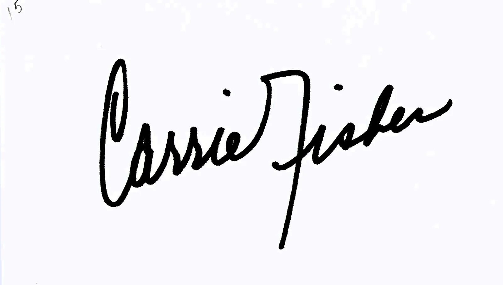 Carrie Fisher — CARRIE FISHER Star Wars as Princess Leia signature piece + 8x10 photo UACC COA, изображение 2