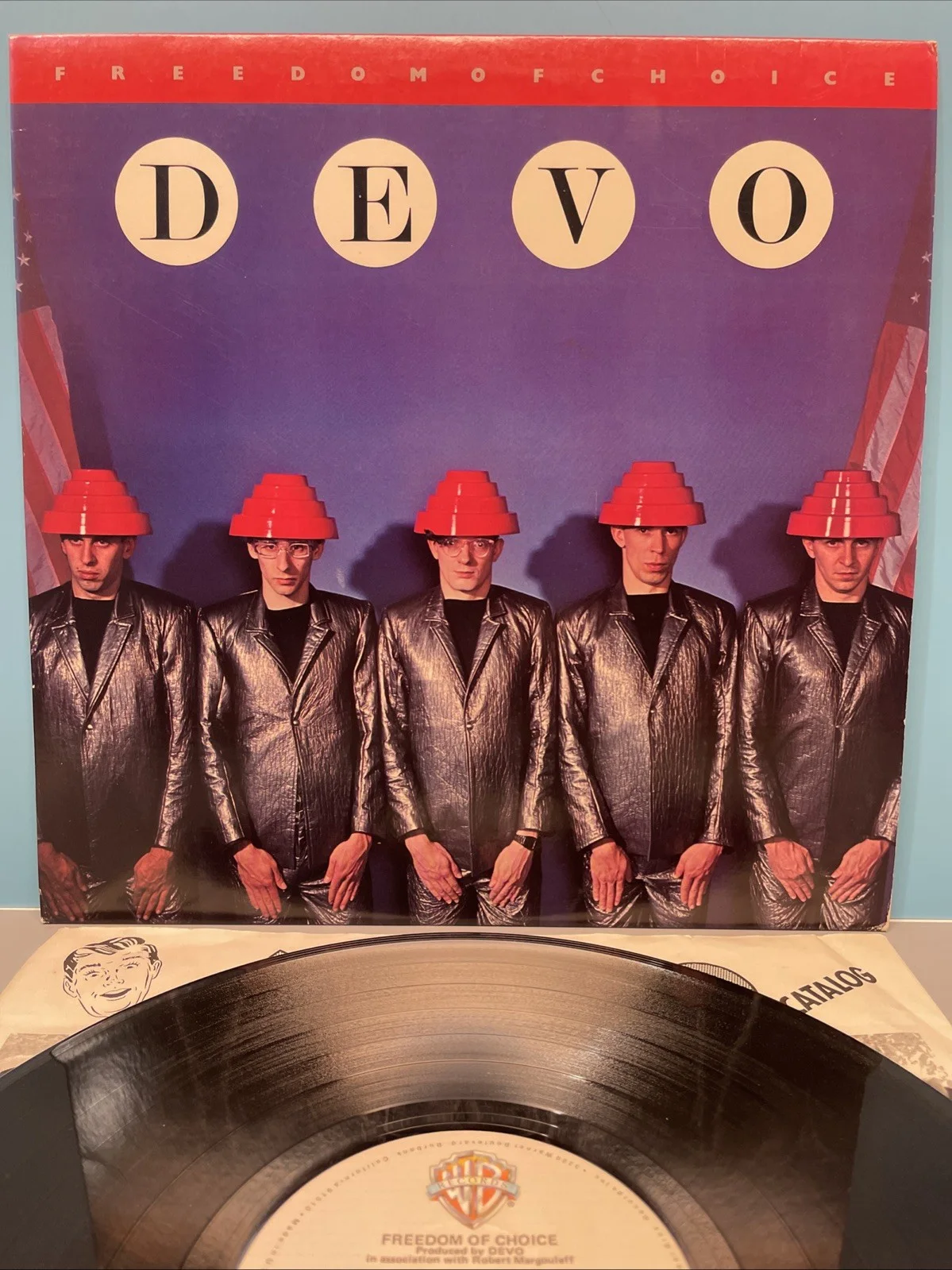 VTG. 1980 DEVO: FREEDOM OF CHOICE 12" VINYL LP *SIGNED BY ALL MEMBERS 10/24/1981, изображение 2