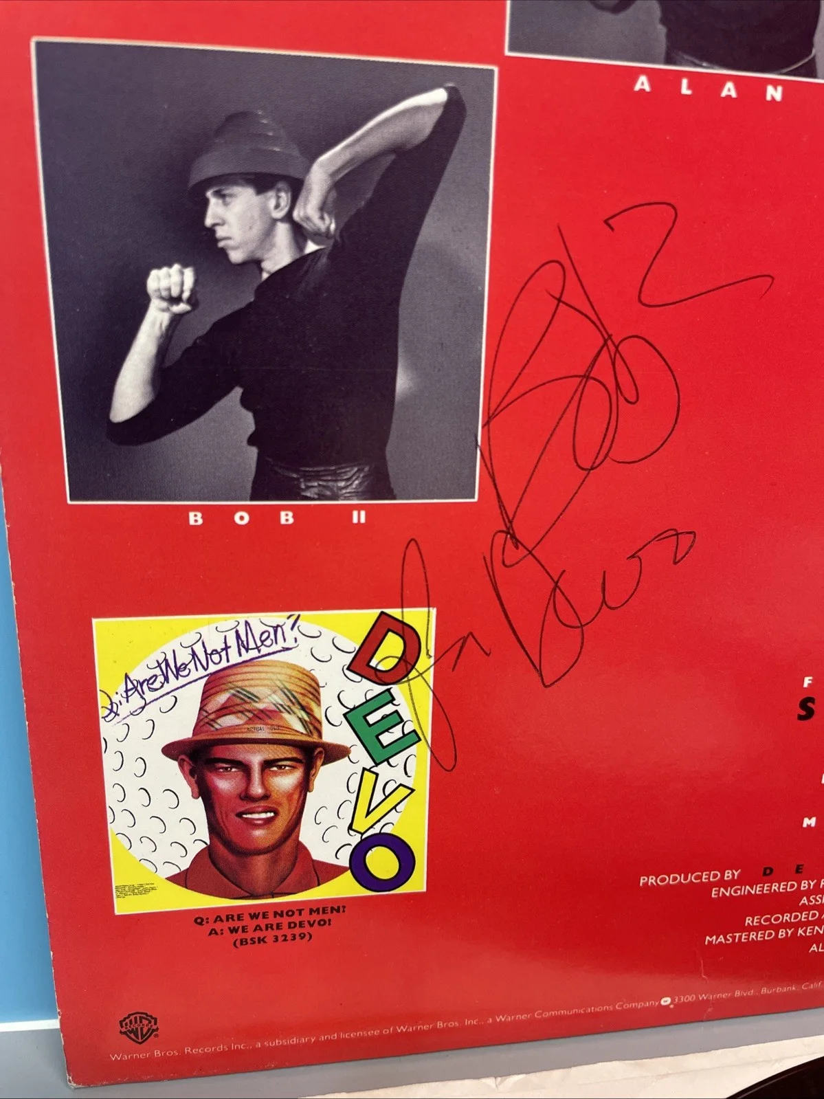 VTG. 1980 DEVO: FREEDOM OF CHOICE 12" VINYL LP *SIGNED BY ALL MEMBERS 10/24/1981, изображение 5