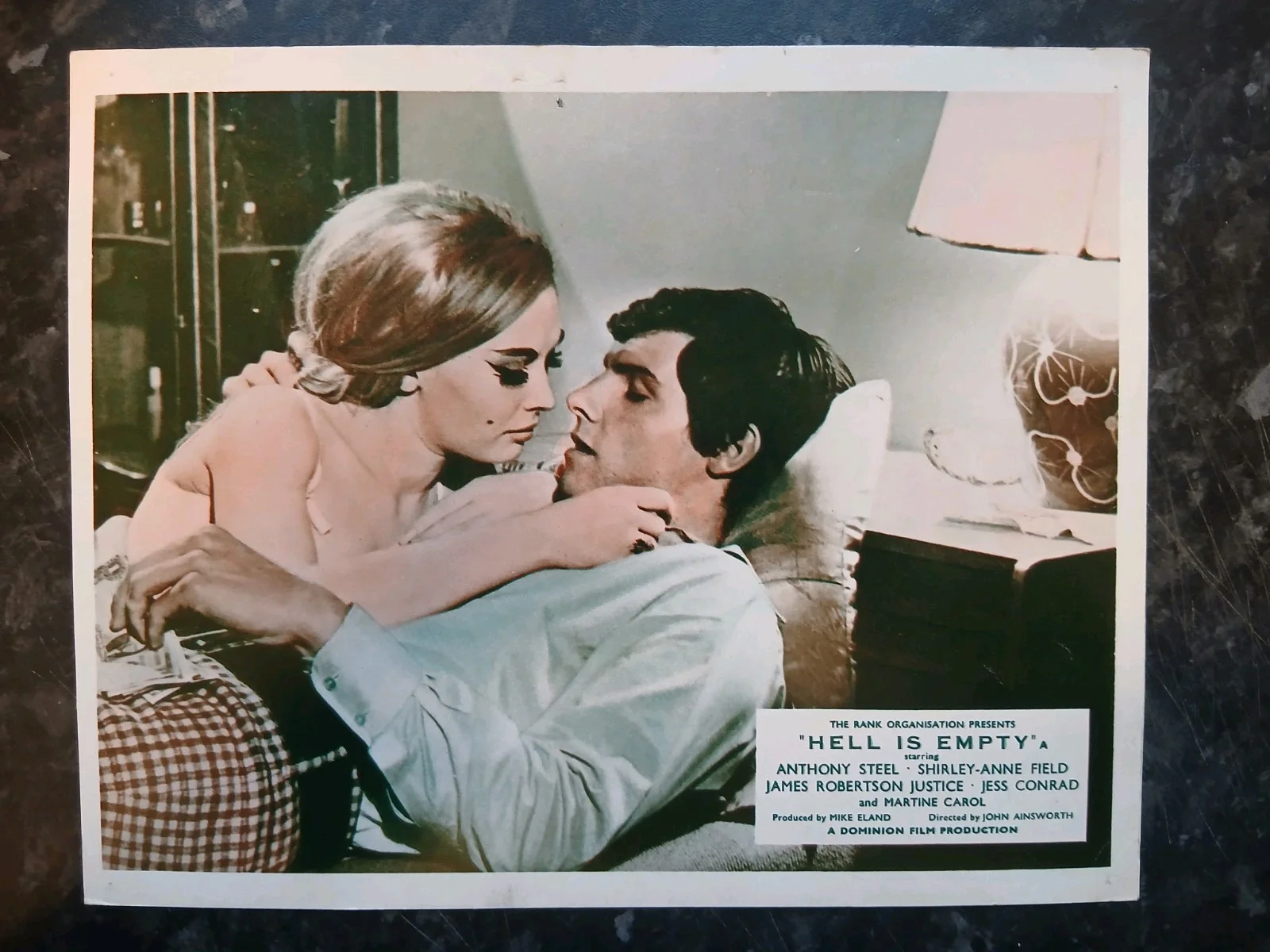 HELL IS EMPTY, SET OF 8 LOBBY CARDS. 1967. ANTHONY STEELE, MARTINE CAROL., изображение 2