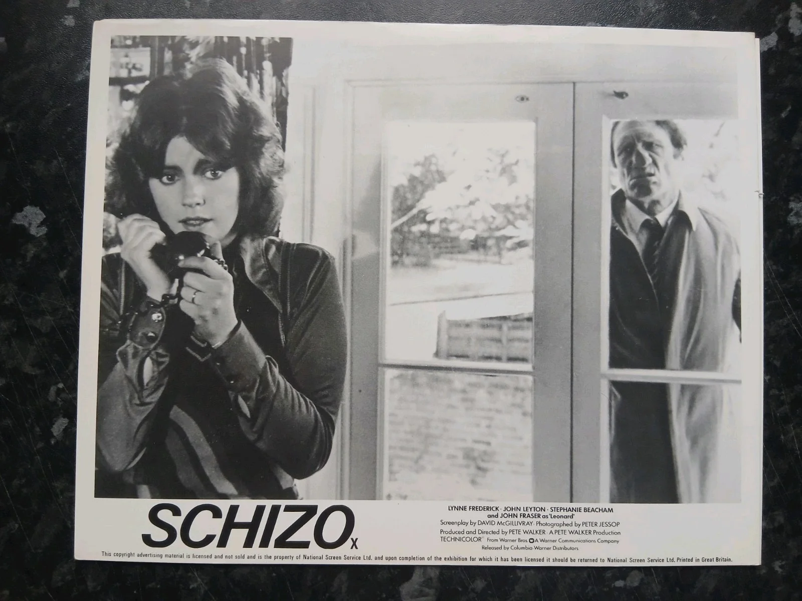 SCHIZO, SET OF 8 LOBBY CARDS. LYNNE FREDERICK. JOHN LEYTON. STEPHANIE BEACHAM, изображение 2