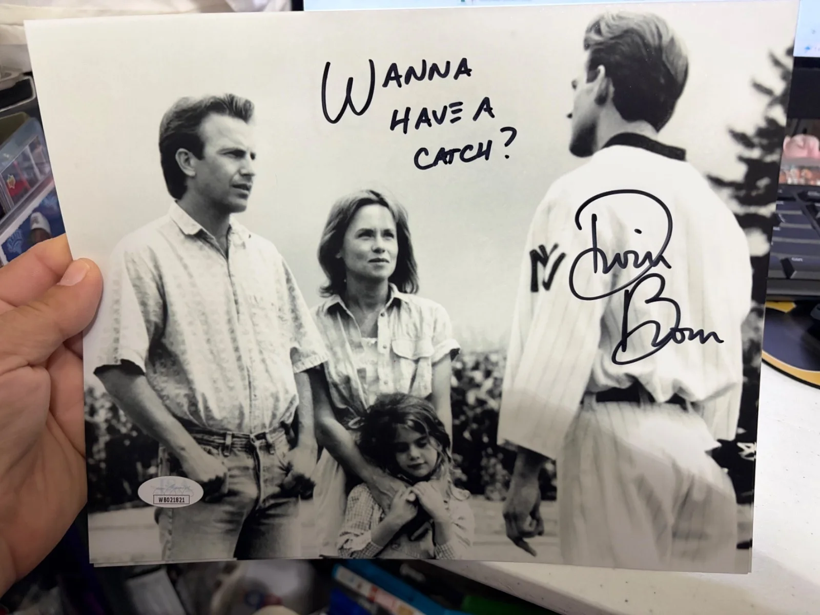 Dwier Brown — Dwier Brown SIGNED Field of Dreams Autographed 8x10 JSA COA WANNA HAVE A CATCH?