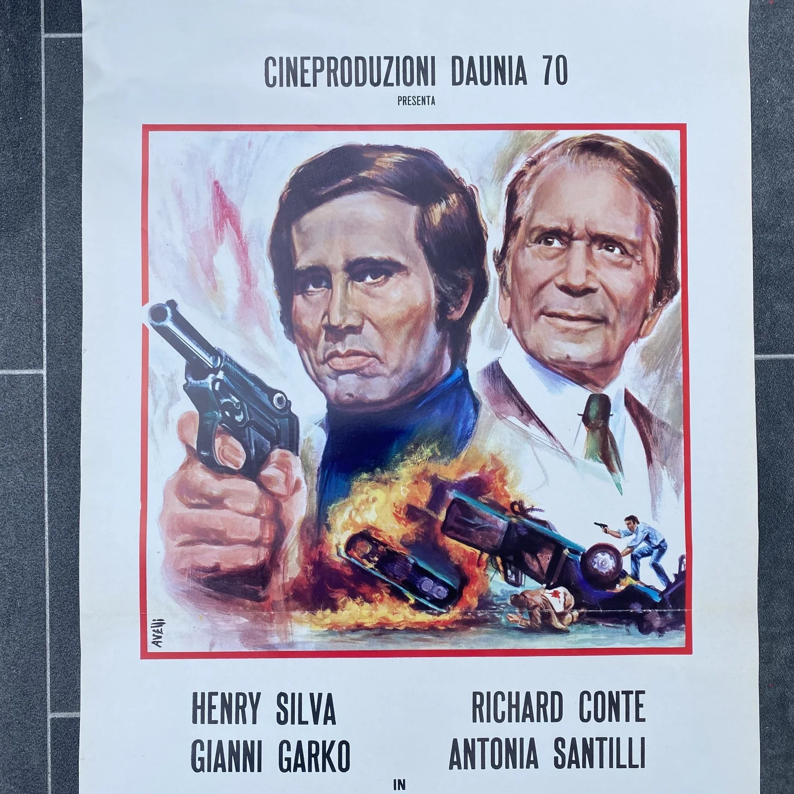 IL BOSS - Original Italian Locandina poster (1973) Police / Crime, изображение 3