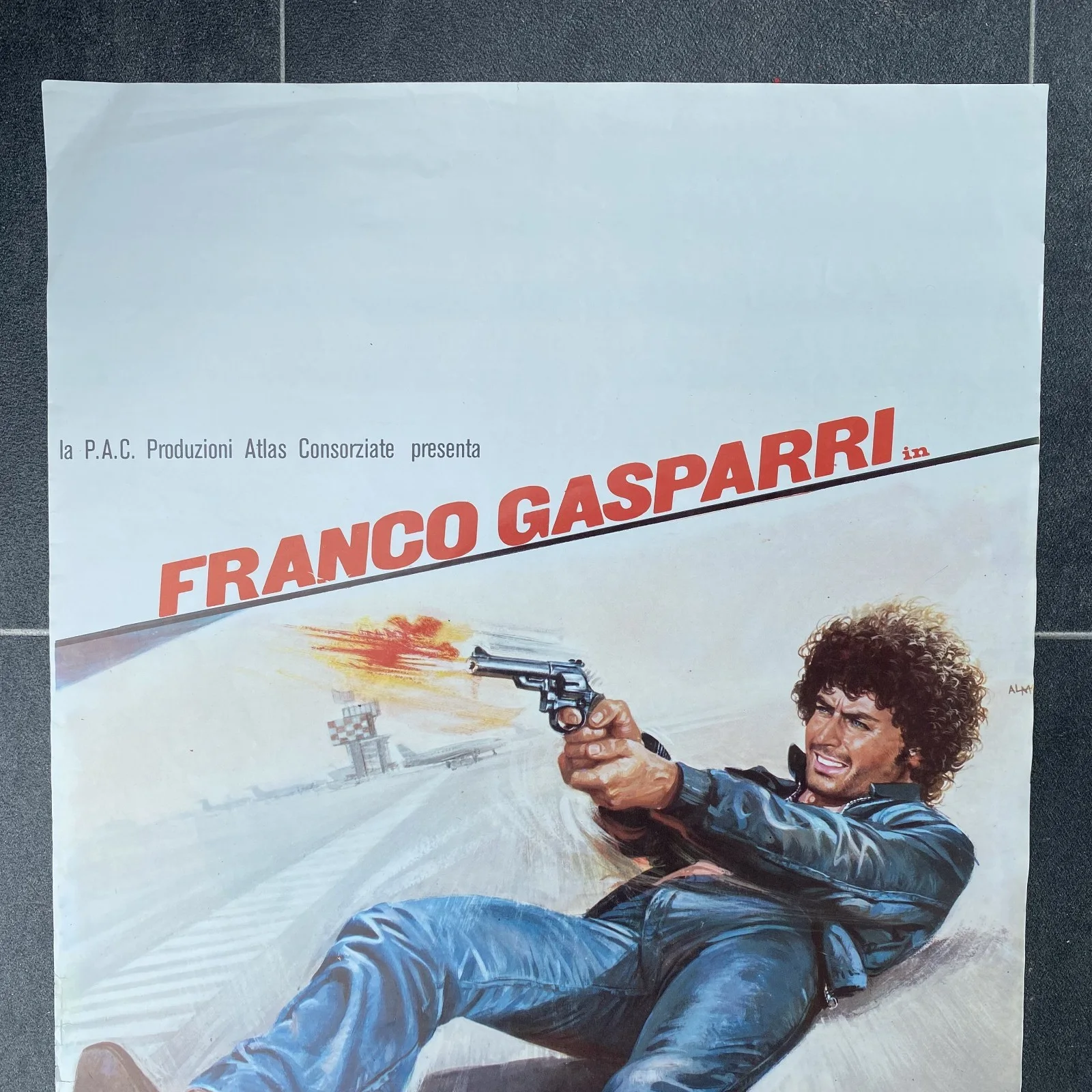 MARK COLPISCE ANCORA - Original Italian Locandina poster (1976) Police / Crime, изображение 2