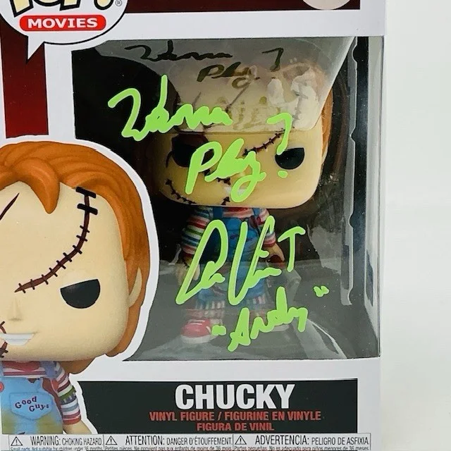 Alex Vincent — Alex Vincent Signed Slasher Chucky Bride Of Chucky Funko Pop Movies #1249 OCCM, изображение 2