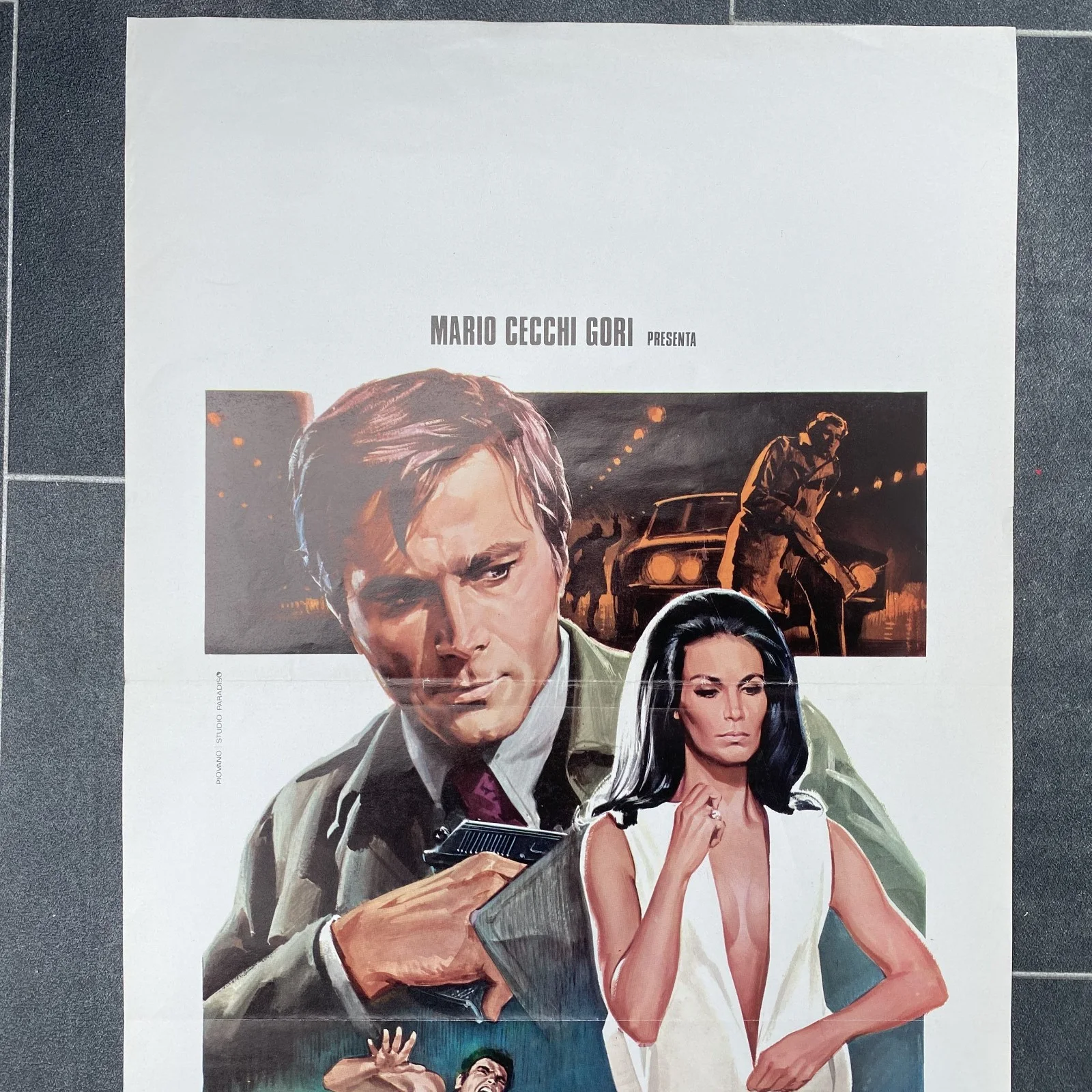 UN DETECTIVE - Original Italian Locandina poster (1975) Police/Crime FRANCO NERO, изображение 2