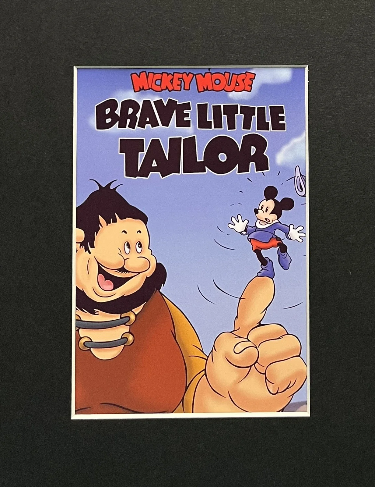 MICKEY MOUSE. BRAVE LITTLE TAILOR. 35mm Film Cell MOUNTED DISPLAY, image 2