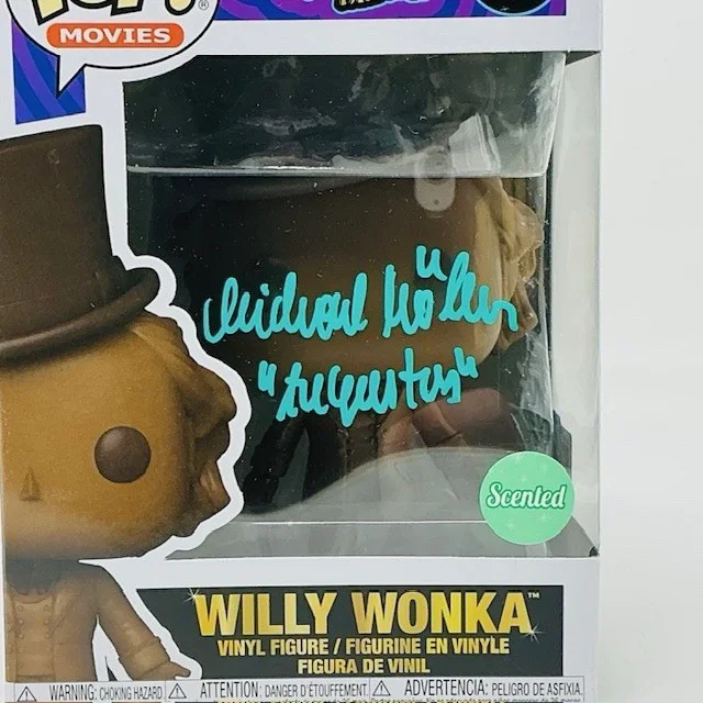 Michael Bollner Autographed Willy Wonka & The Chocolate Factory Funko Pop OCCM, изображение 2