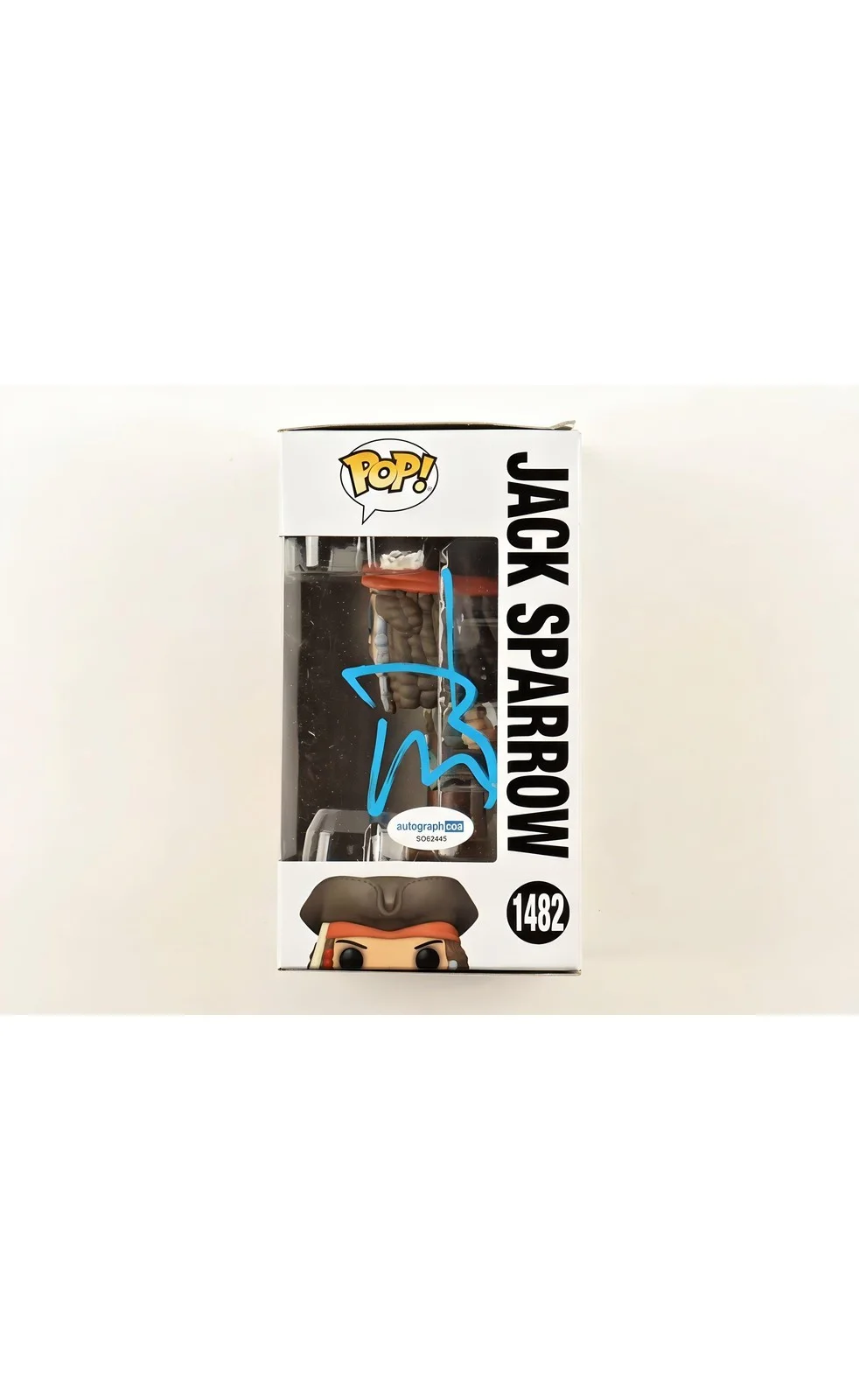 Johnny Depp — Johnny Depp Signed Pirates of the Caribbean Jack Sparrow Funko Pop Vinyl, image 3