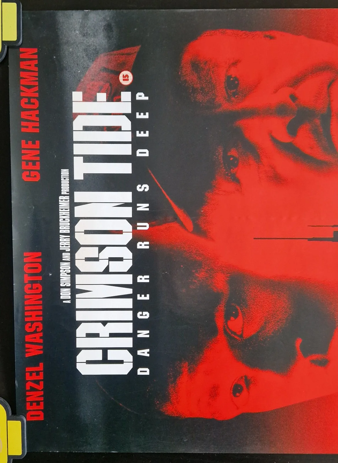 Crimson Tide 1995 VHS Video Store Promo Poster – A2, изображение 2