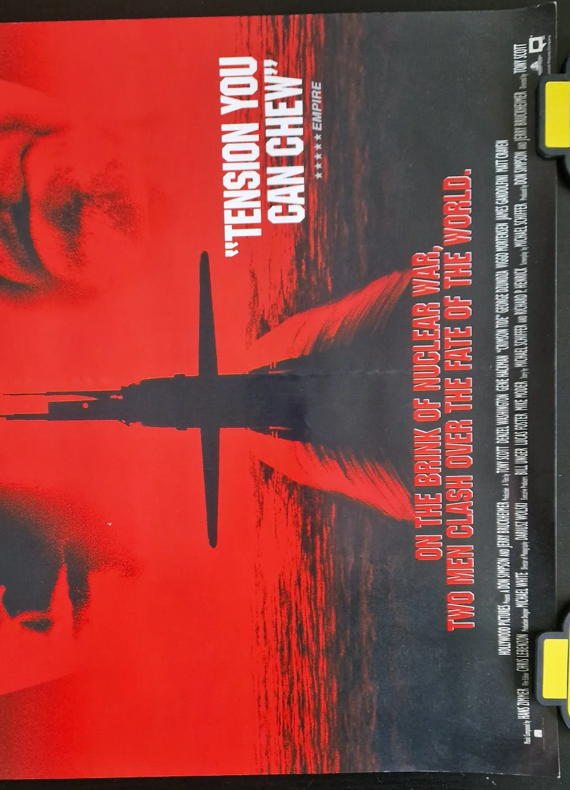Crimson Tide 1995 VHS Video Store Promo Poster – A2, изображение 3