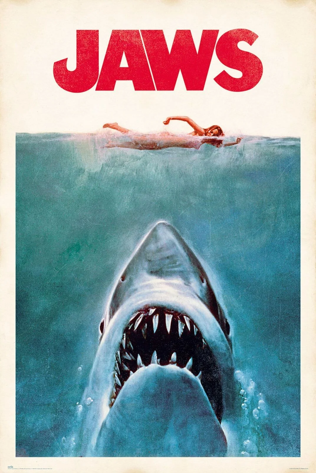 Jaws Movie Poster 61x91.5 cm | 24x36 inch New sealed Classic Licensed Wall Art, изображение 2