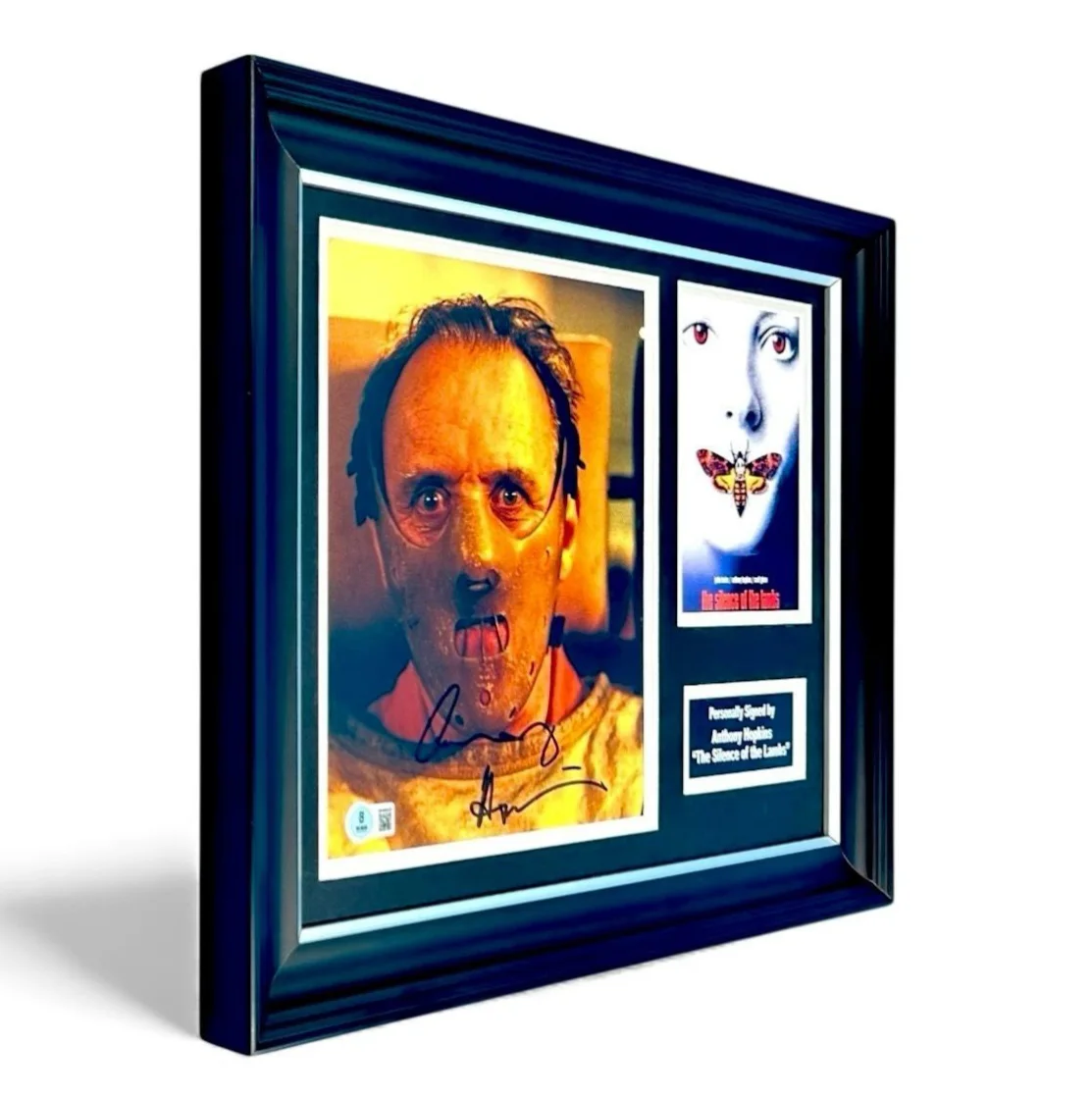 Anthony Hopkins Signed Photo Framed & Beckett COA Silence Of The Lambs Poster, изображение 2