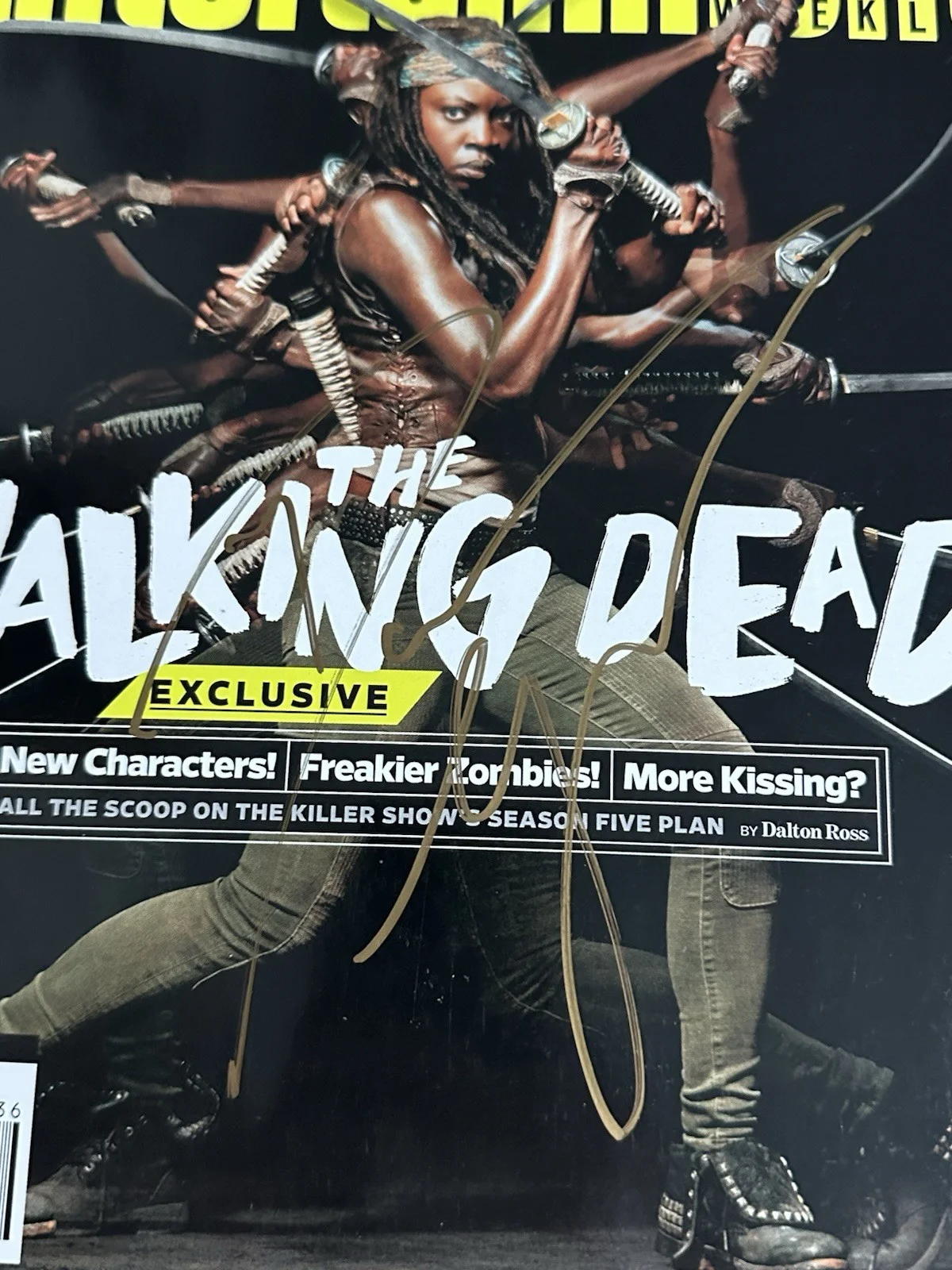 Danai Gurira signed Michonne E Weekly The Walking Dead TWD Black Panther Glossy, image 3