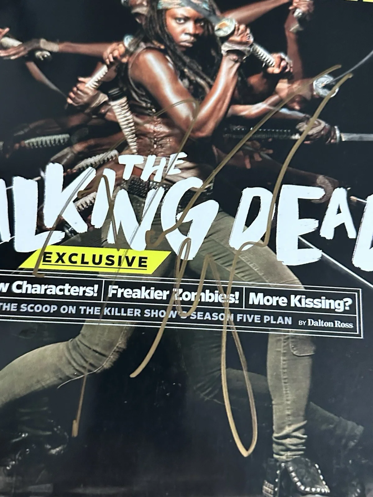 Danai Gurira signed Michonne E Weekly The Walking Dead TWD Black Panther Glossy, image 4