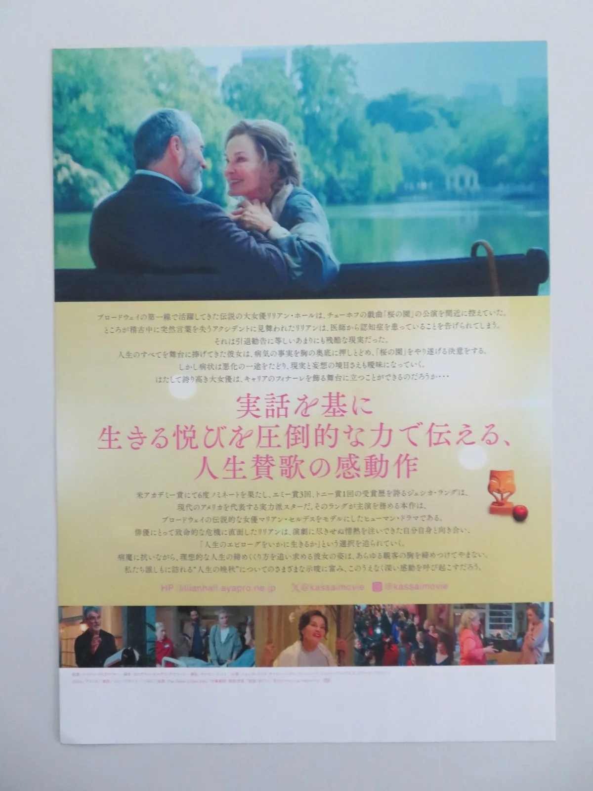 THE GREAT LILLIAN HALL JAPANESE CHIRASHI (B5) POSTER LANGE KATHY BATES 2024, изображение 3