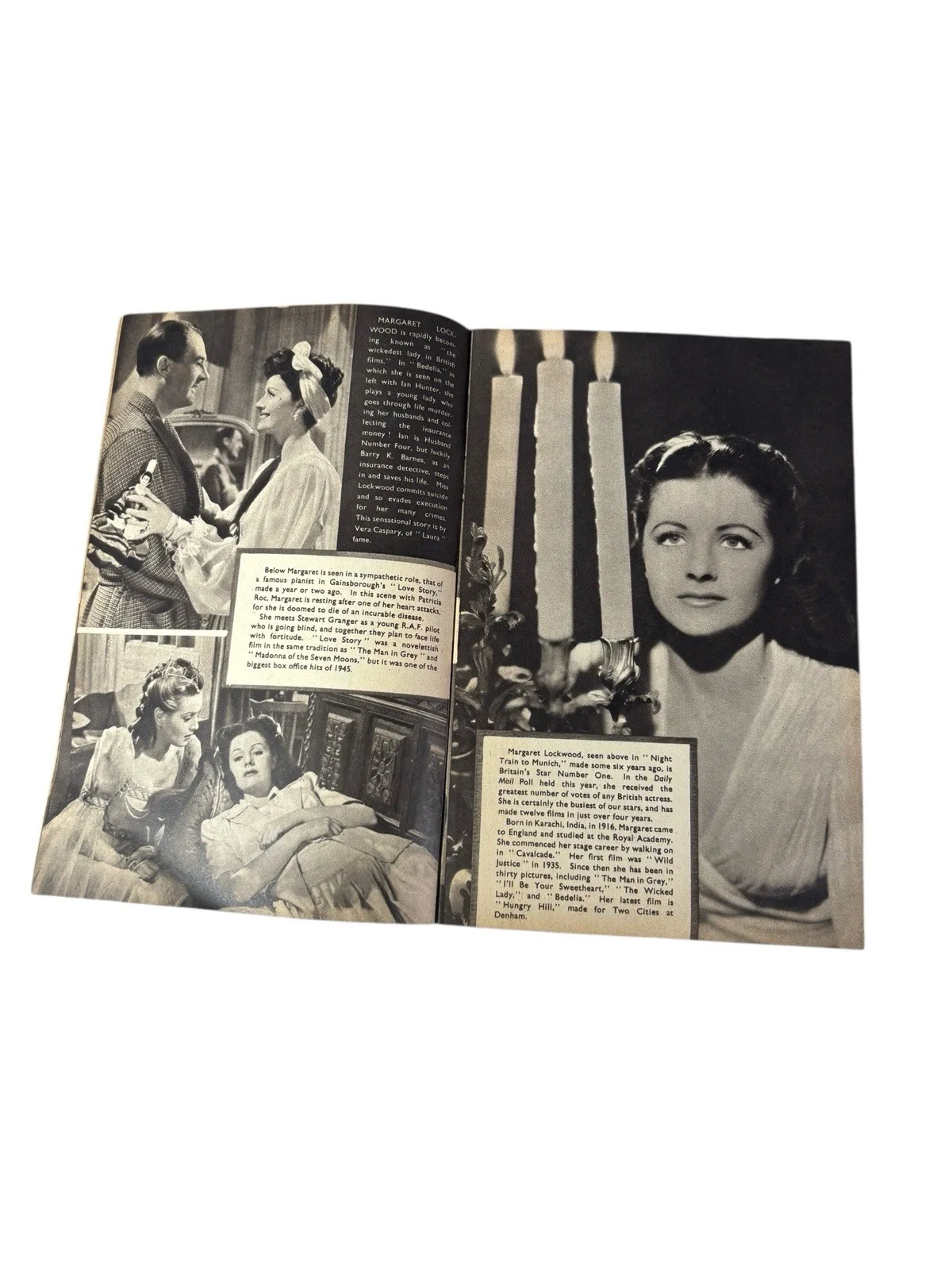Star Souvenir First Series Vintage Film Booklet Loretta Young Raymond Leader, изображение 5