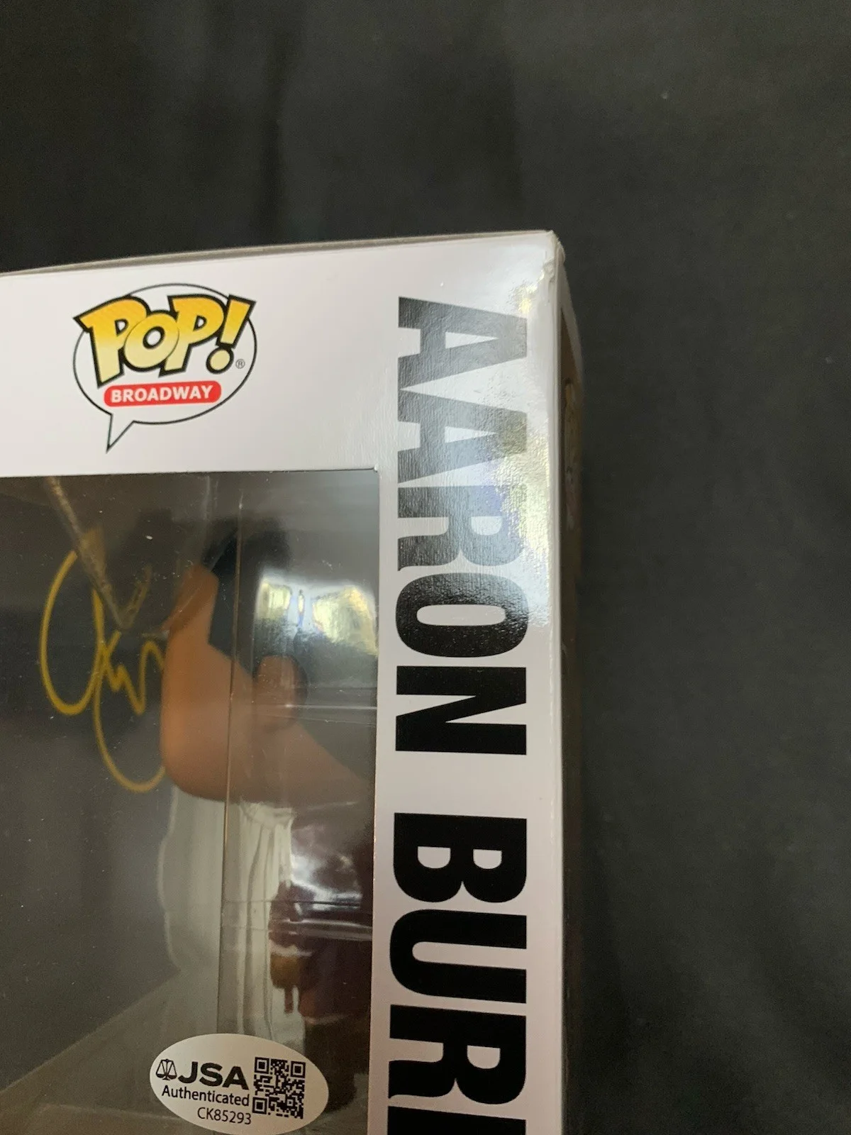LESLIE ODOM Jr — LESLIE ODOM JR HAMILTON SIGNED AUTOGRAPH FUNKO POP 02 AARON BURR JSA Coa, image 3
