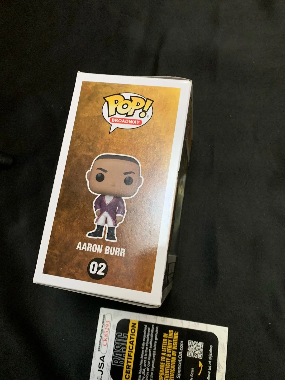 LESLIE ODOM Jr — LESLIE ODOM JR HAMILTON SIGNED AUTOGRAPH FUNKO POP 02 AARON BURR JSA Coa, image 5