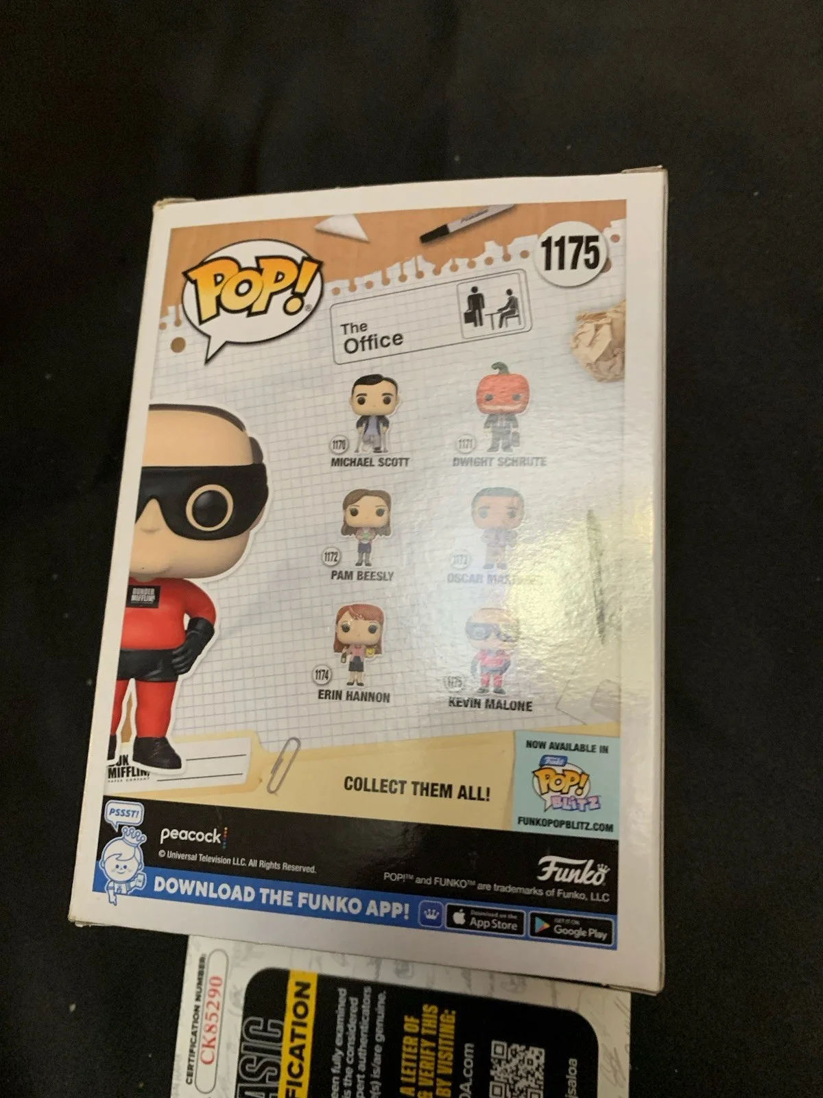 Brian Baumgartner signed Kevin Malone The Office Funko #874 w/ JSA COA, image 4