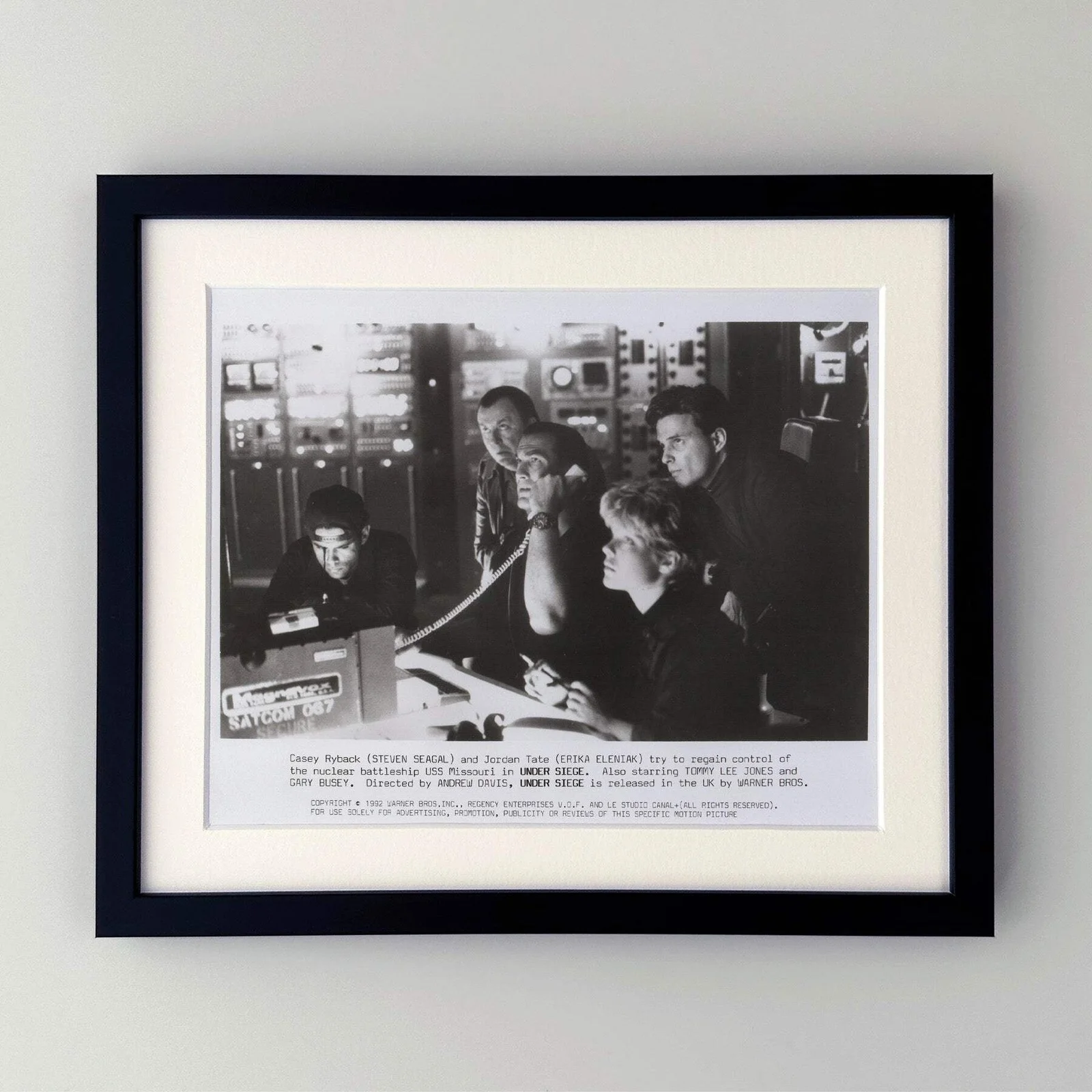 Under Siege (1992) Press Publicity Still - Framed, image 2