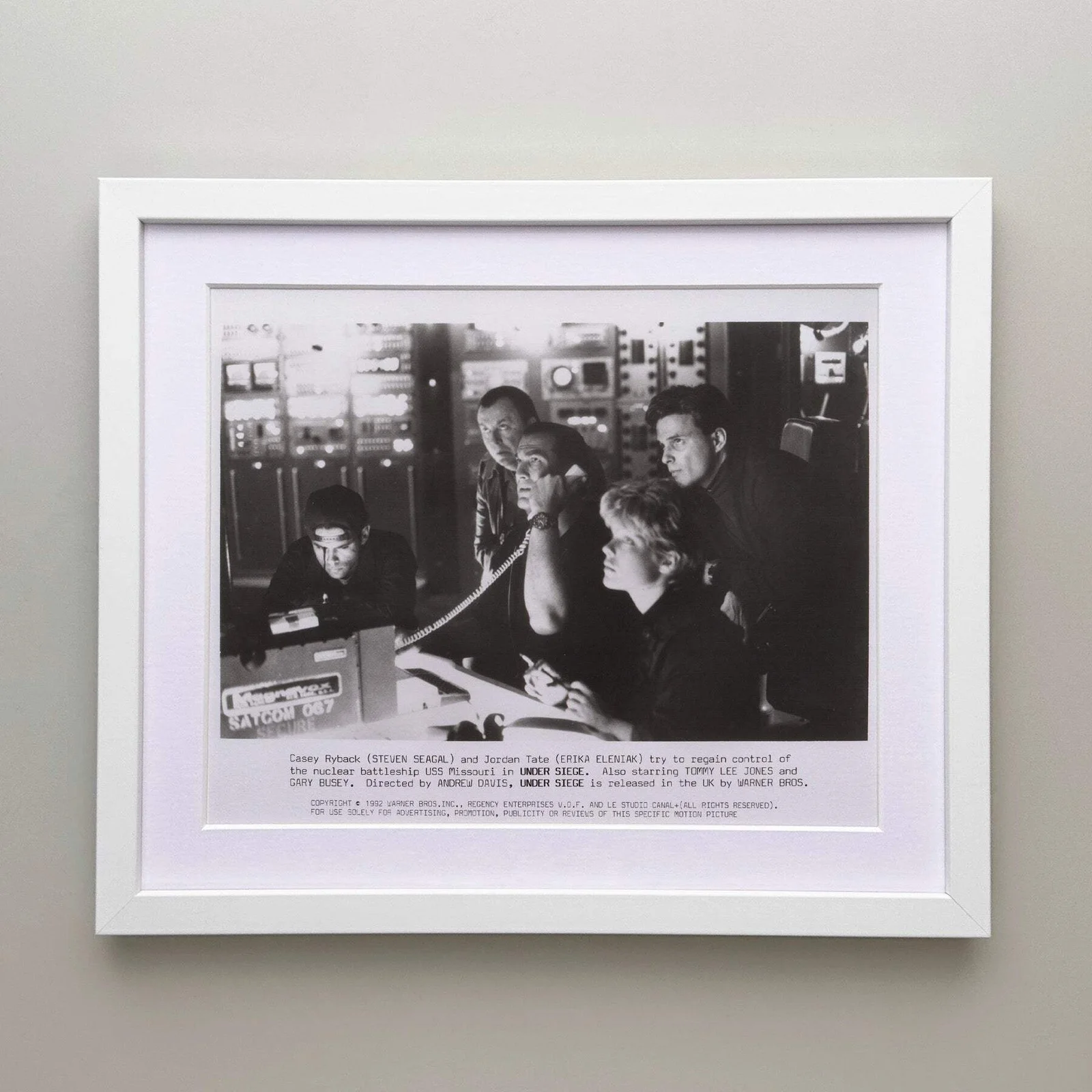 Under Siege (1992) Press Publicity Still - Framed, image 3