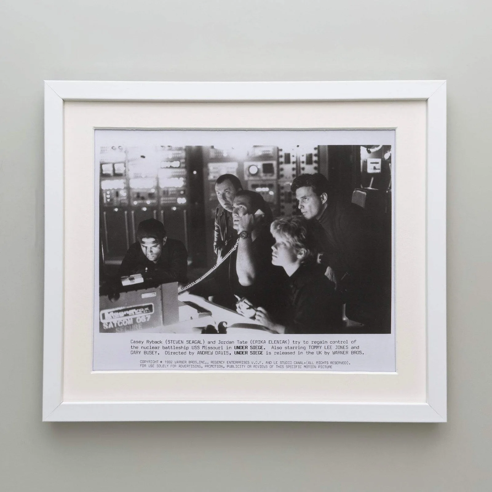 Under Siege (1992) Press Publicity Still - Framed, image 4