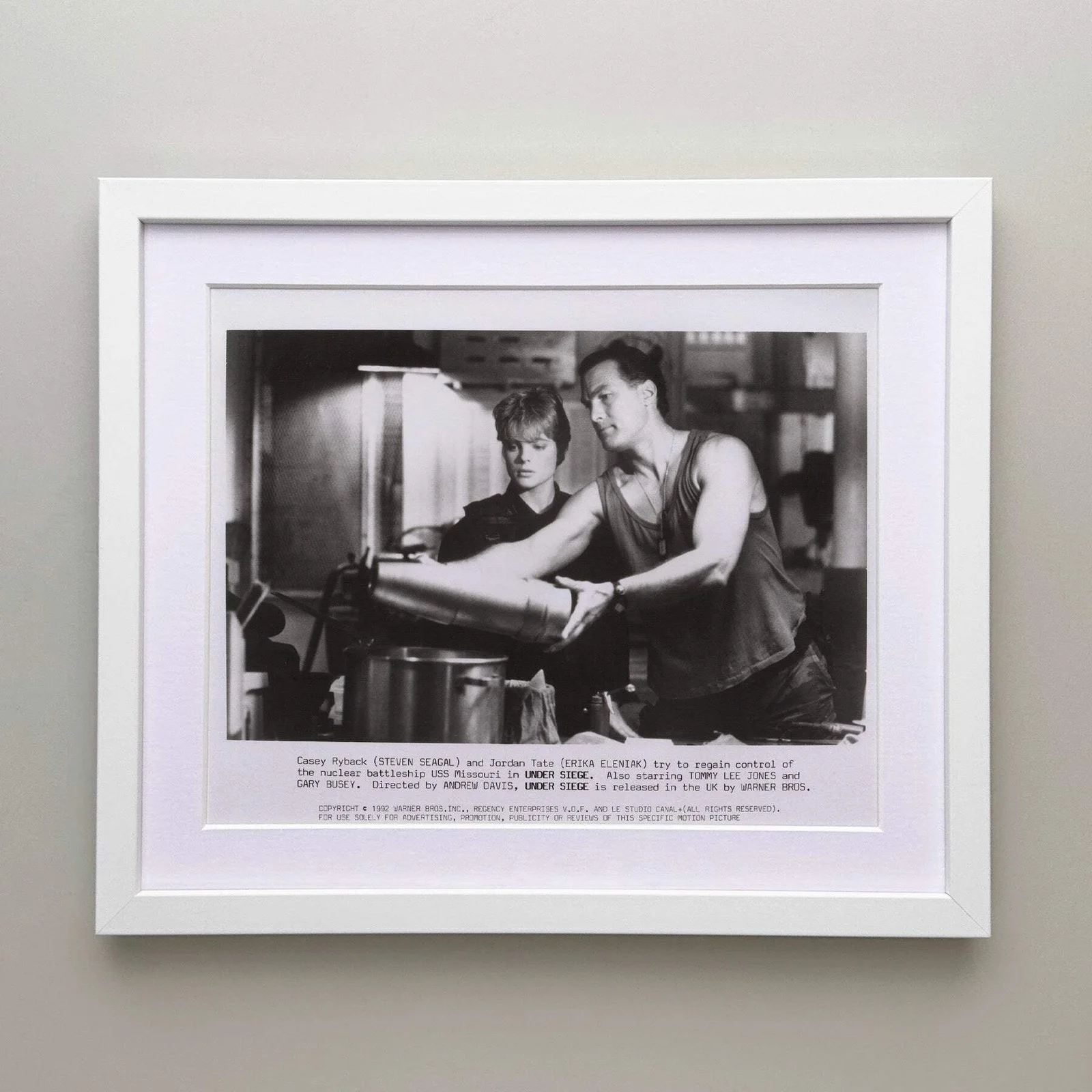 Under Siege (1992) Press Publicity Still - Framed, image 3