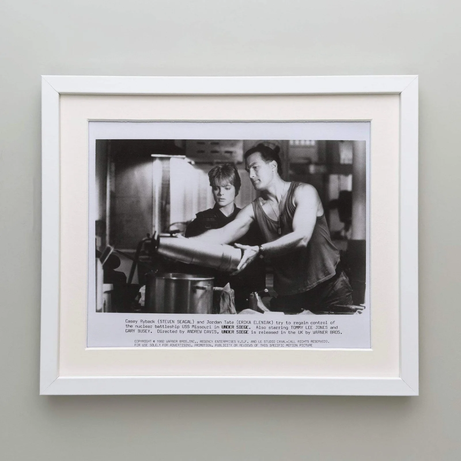 Under Siege (1992) Press Publicity Still - Framed, image 4