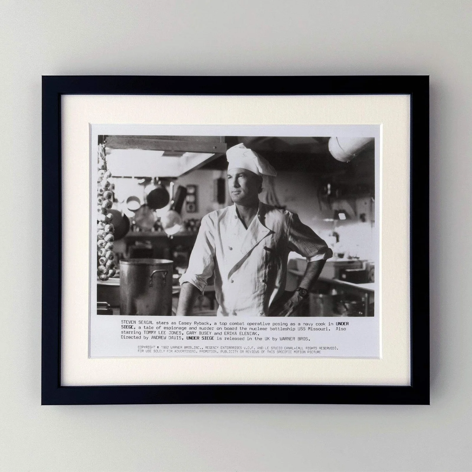Under Siege (1992) Press Publicity Still - Framed, image 2