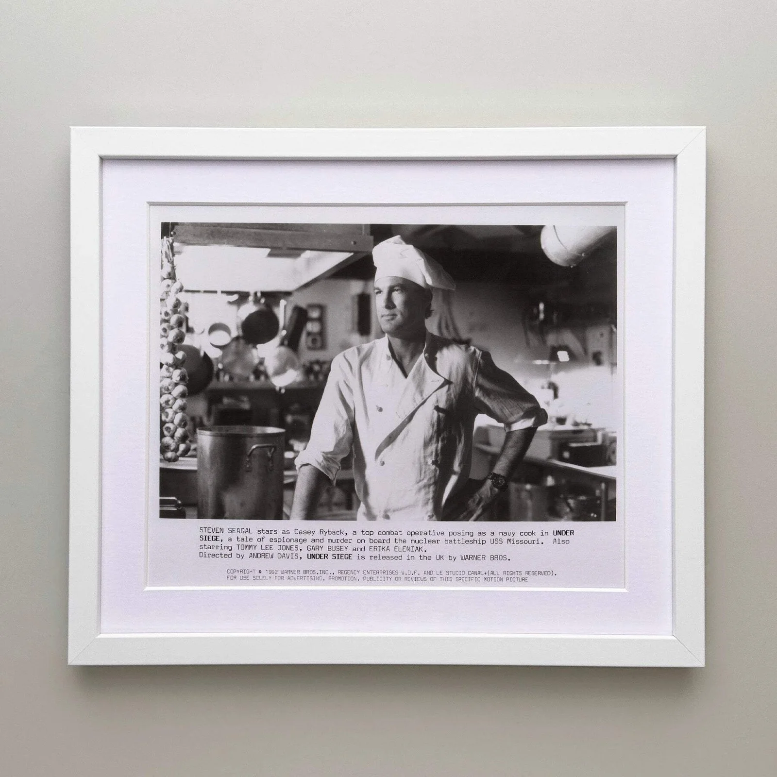 Under Siege (1992) Press Publicity Still - Framed, image 3