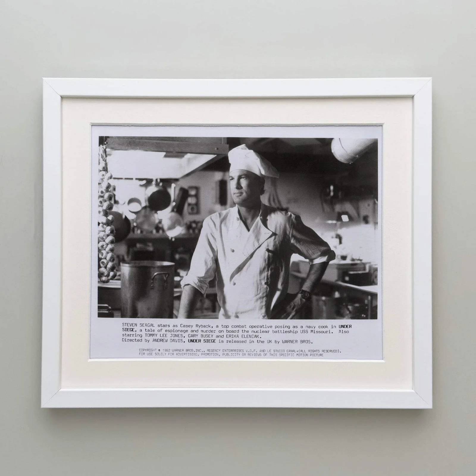 Under Siege (1992) Press Publicity Still - Framed, image 4