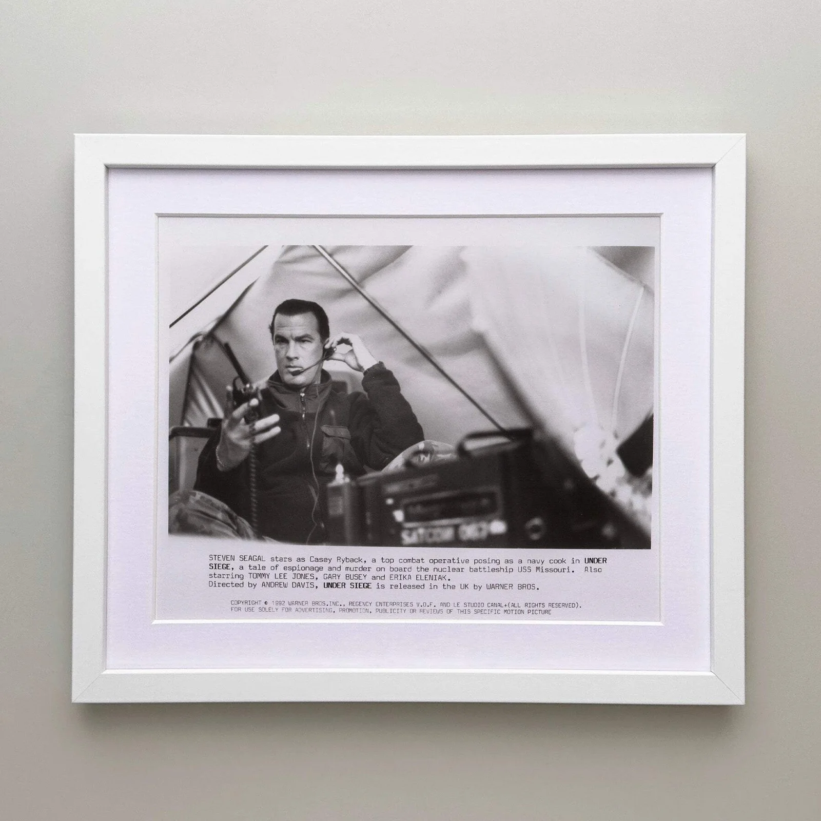 Under Siege (1992) Press Publicity Still - Framed, image 3