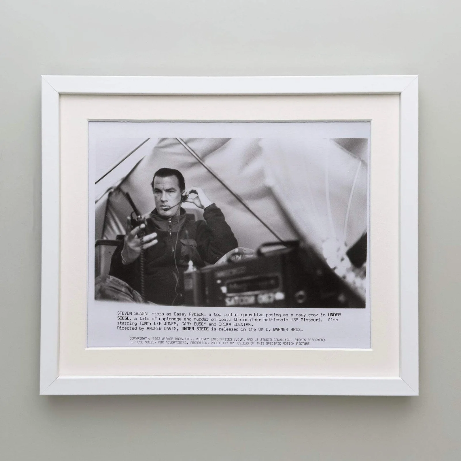 Under Siege (1992) Press Publicity Still - Framed, image 4