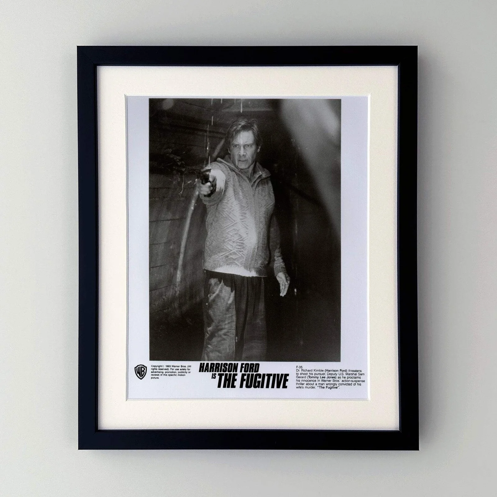 The Fugitive (1993) Press Publicity Still - Framed, image 2