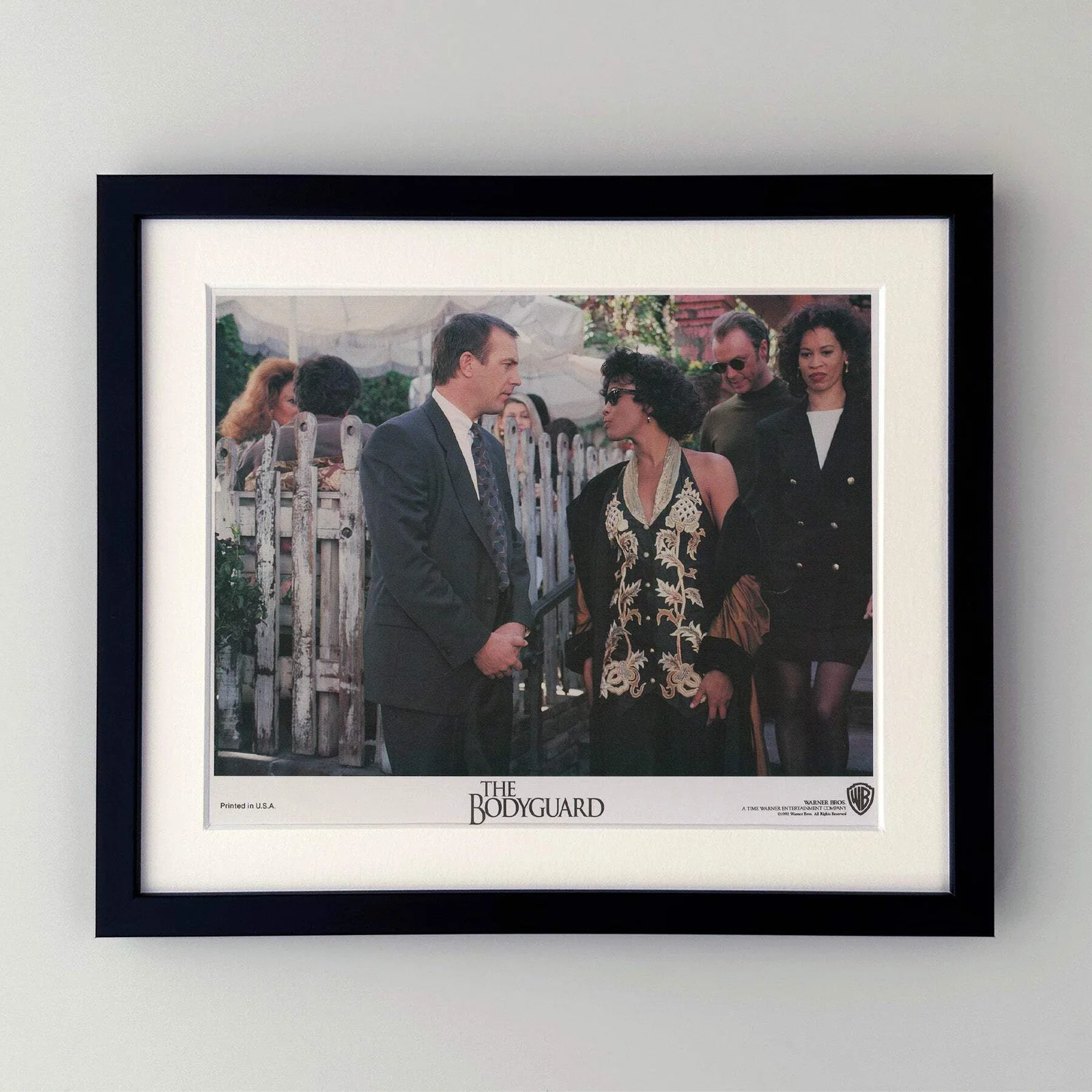 The Bodyguard (1992) Lobby Card - Framed, image 2