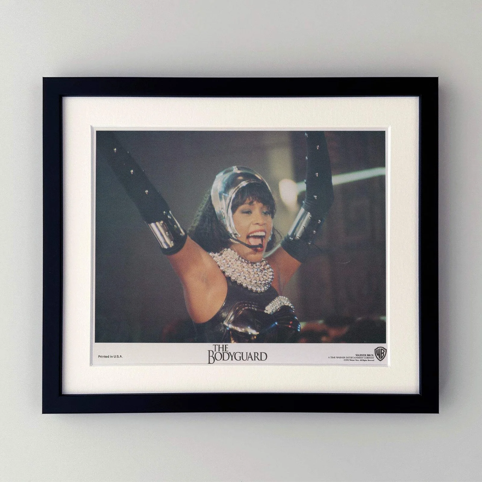 The Bodyguard (1992) Lobby Card - Framed, image 2