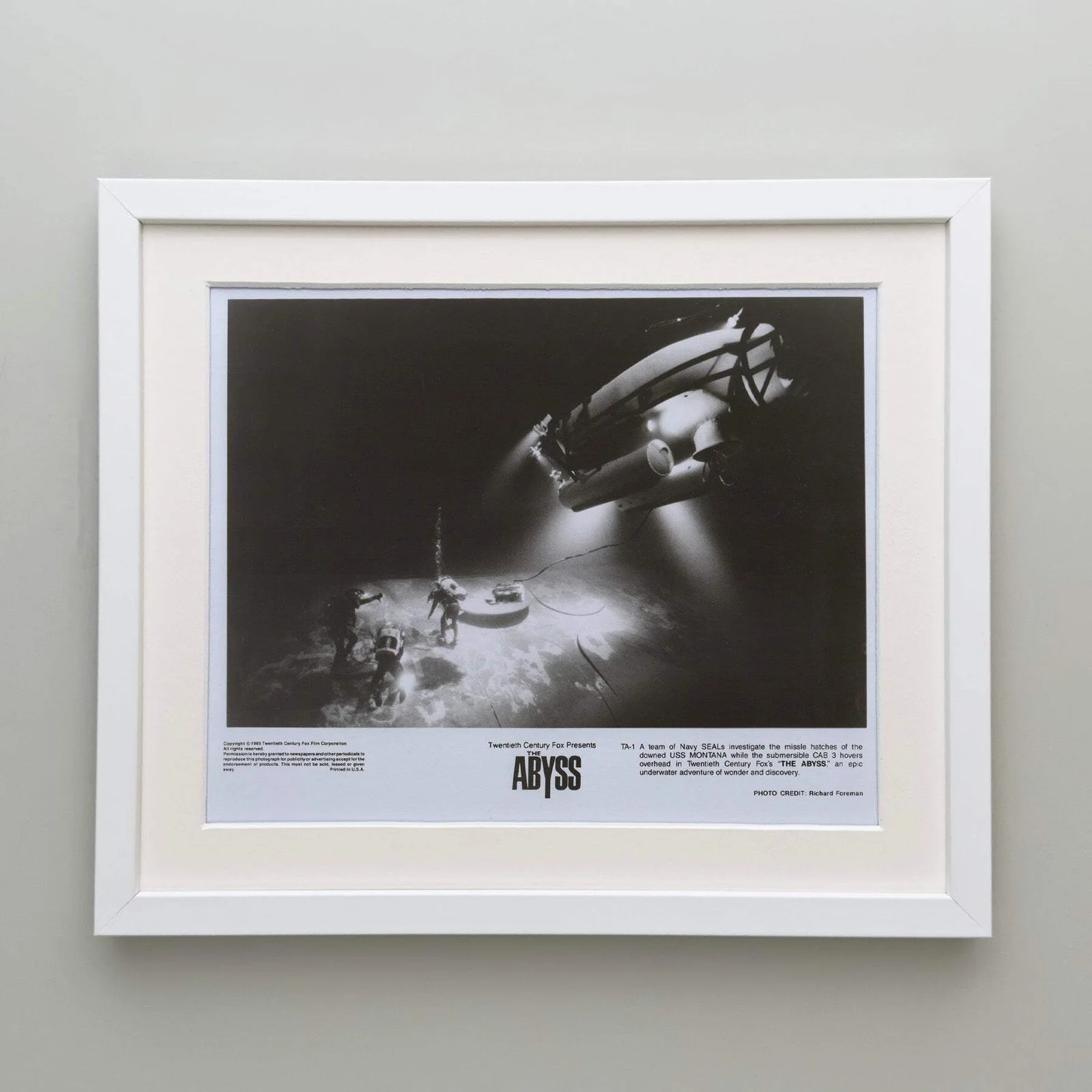 The Abyss (1989) Press Publicity Still - Framed, image 4